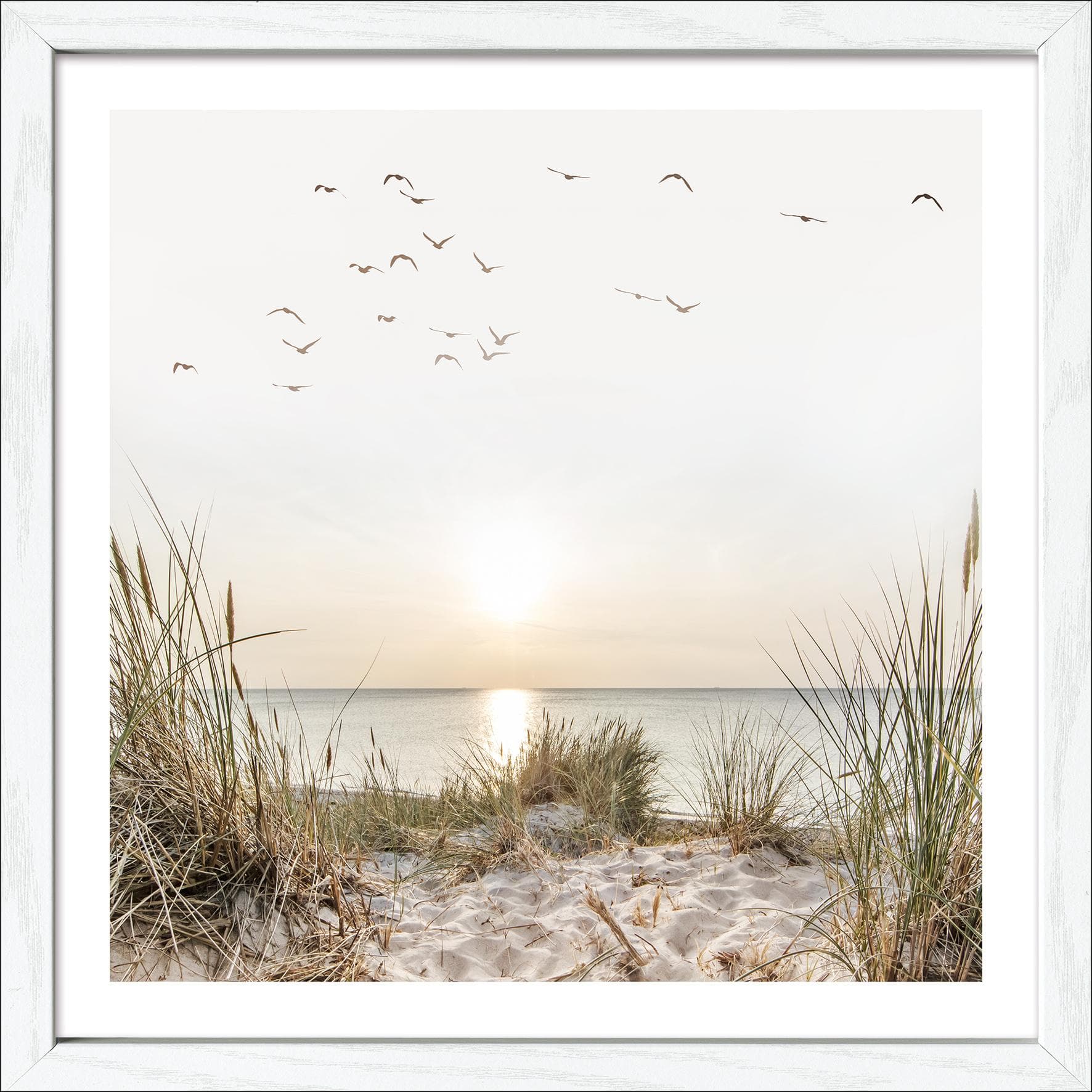 Gerahmtes Bild COAST III Mehrfarbig Kunstdruck hinter Glas