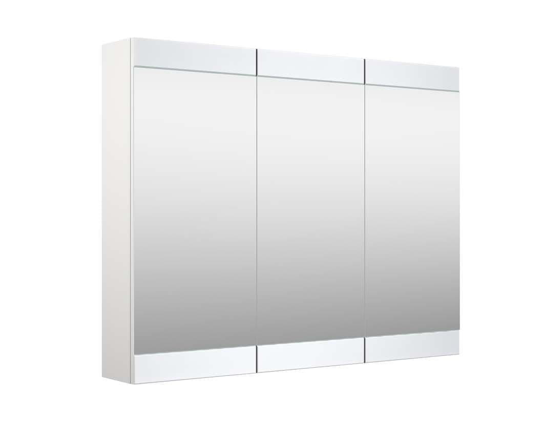 Welltime Serena Retro Badezimmerspiegelschrank Weiß