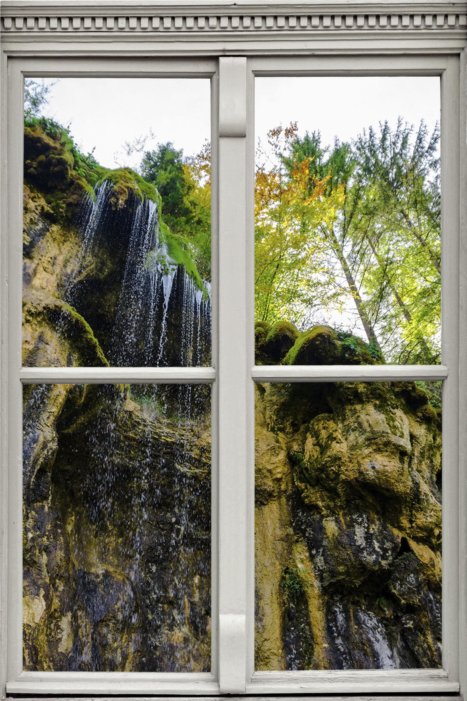 QUEENCE Wandsticker Felswand Beige Natur 3D Selbstklebend