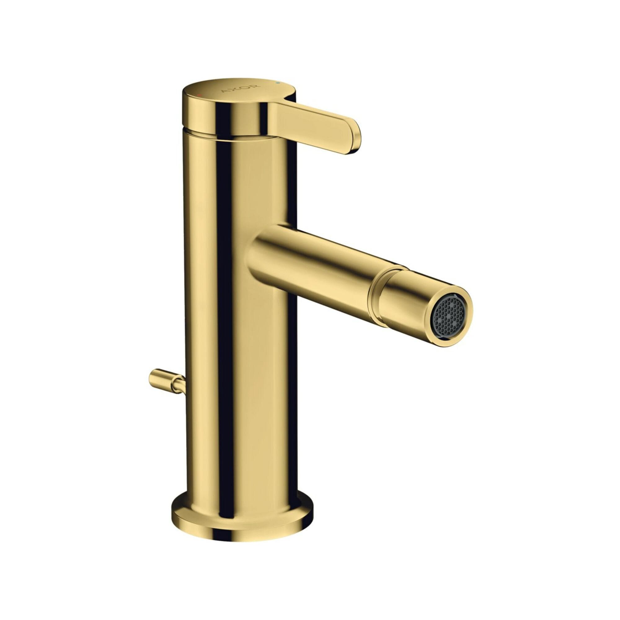 Hansgrohe Axor One Bidetarmatur 48210990 Ausladung 113mm Zugstangen-Ablaufgarnitur Gold