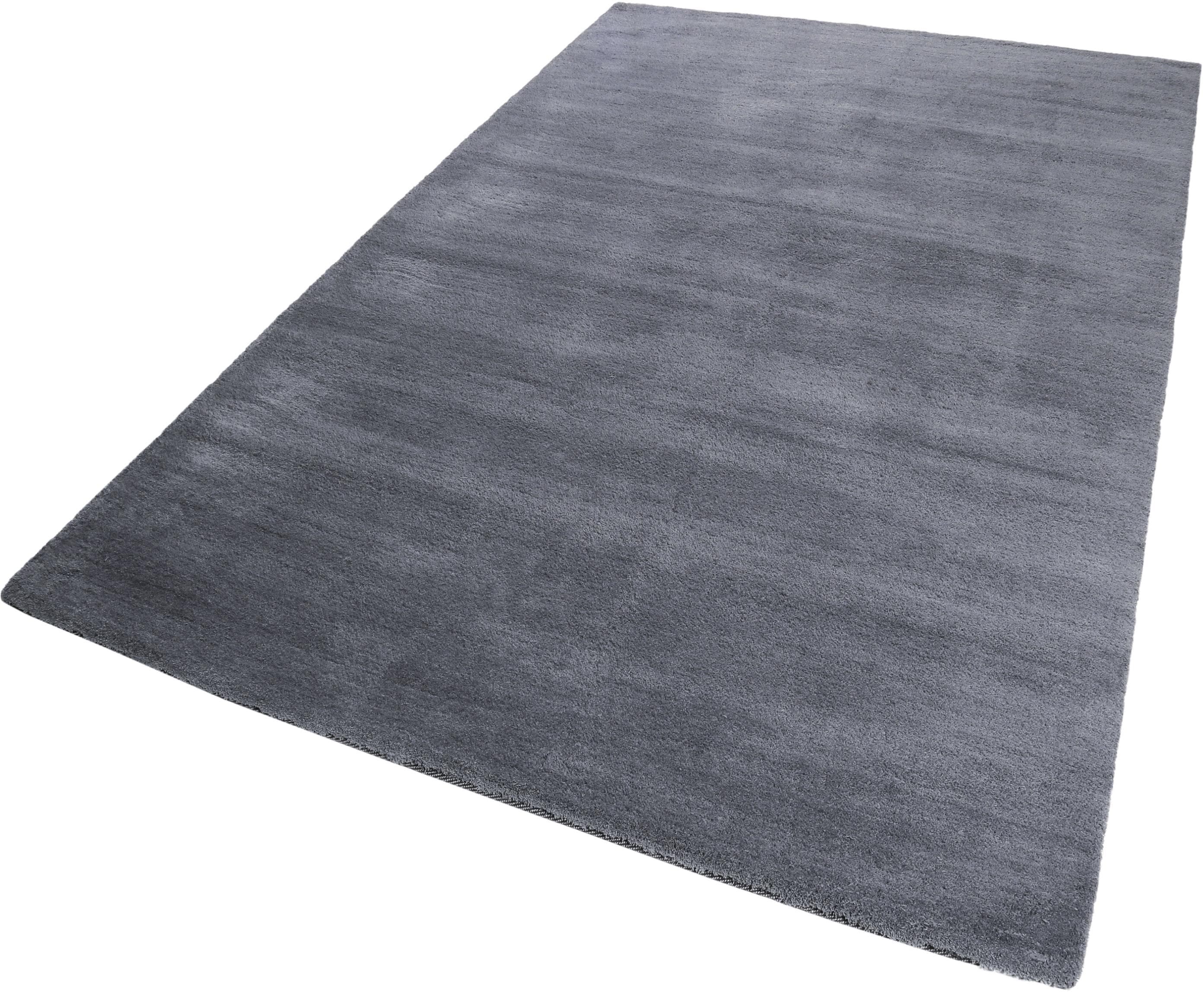 Shaggy Teppich in Grau und Dunkelgrau, 120x170 cm