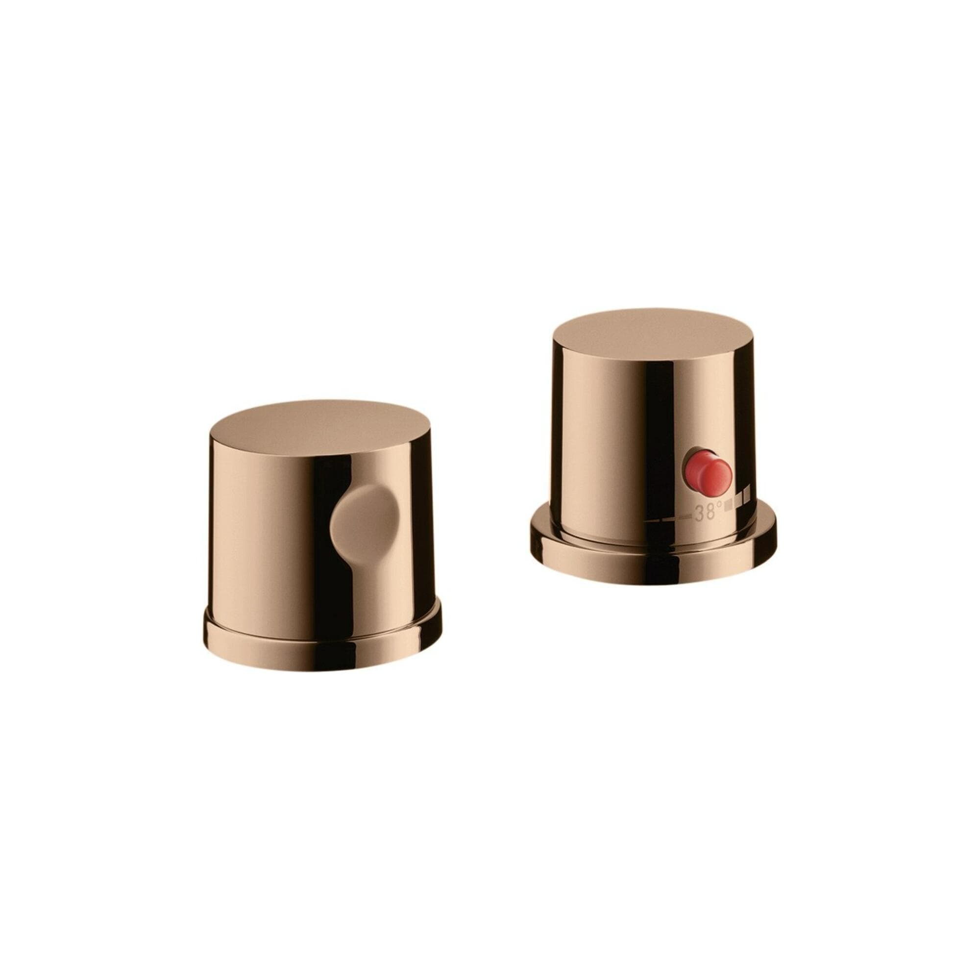 Hansgrohe Axor Uno 2-Loch-Wannenrandarmatur mit Thermostat Polished Red Gold