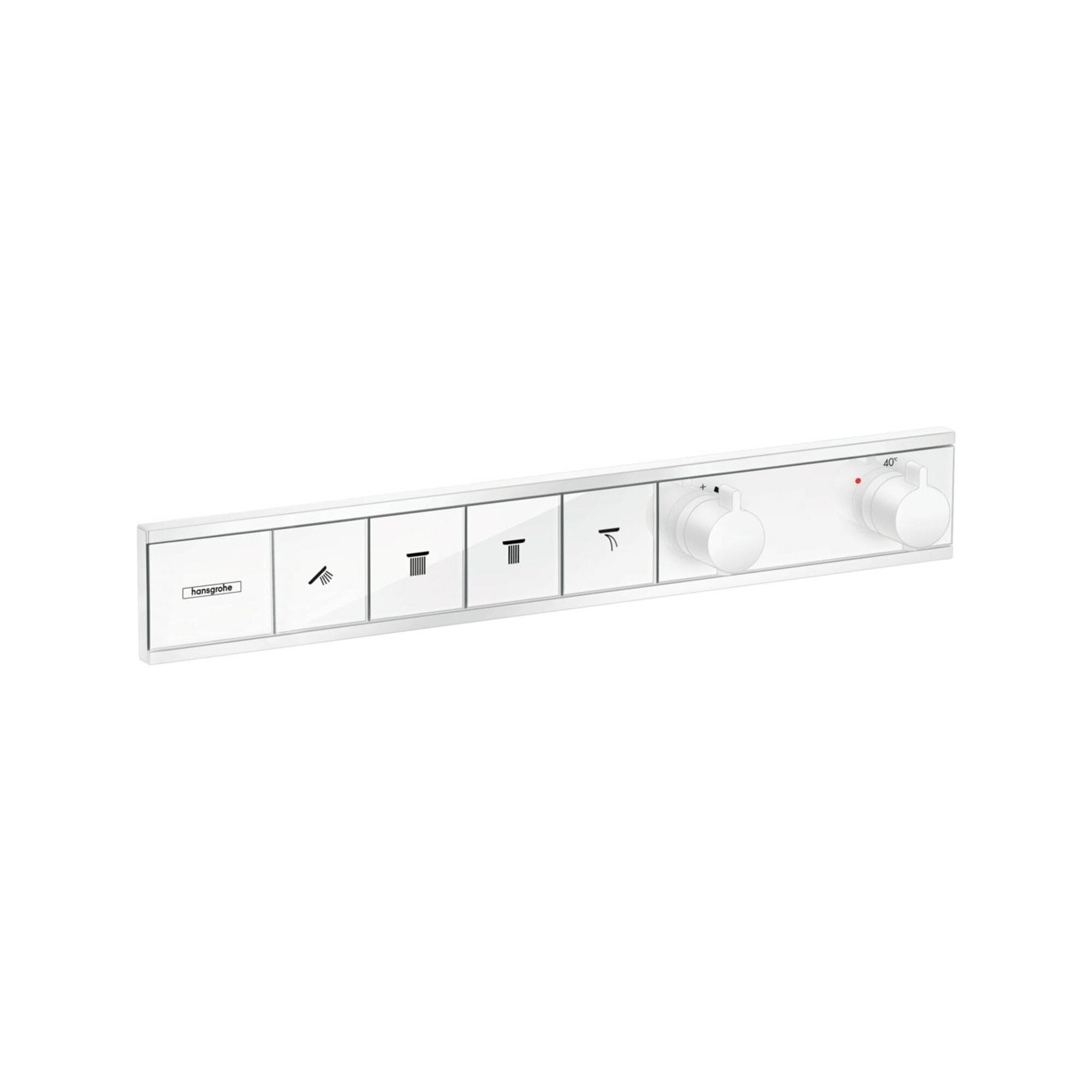 Hansgrohe RainSelect Fertigmontageset 15382700 mattweiß Thermostat Unterputz