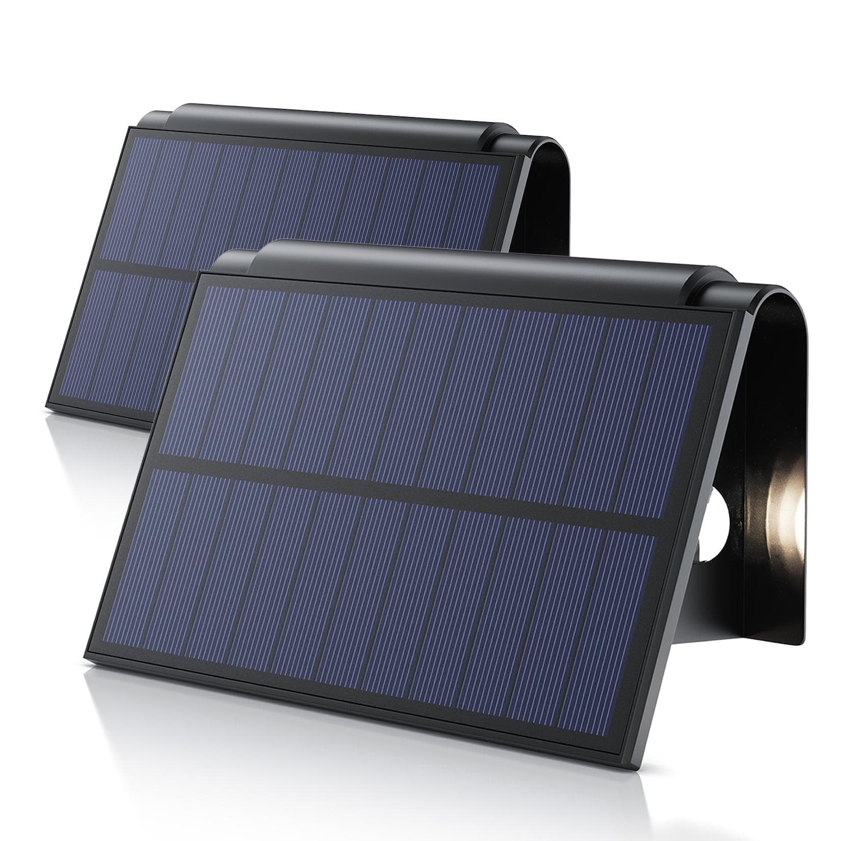BEARWARE 2x LED Solar Wandleuchte Außen IP54 Warmweiß