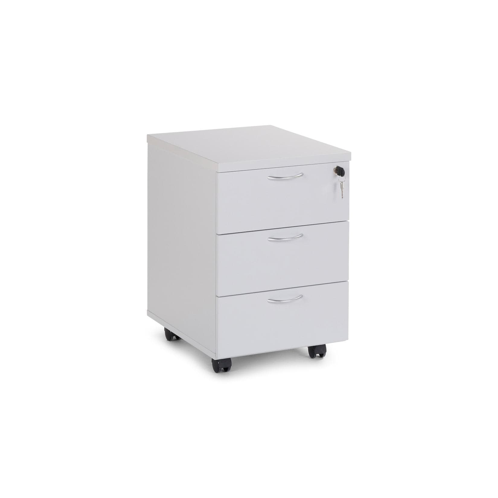 CEHA Rollcontainer aus Holz mit 3 Schubladen in Dekor grau