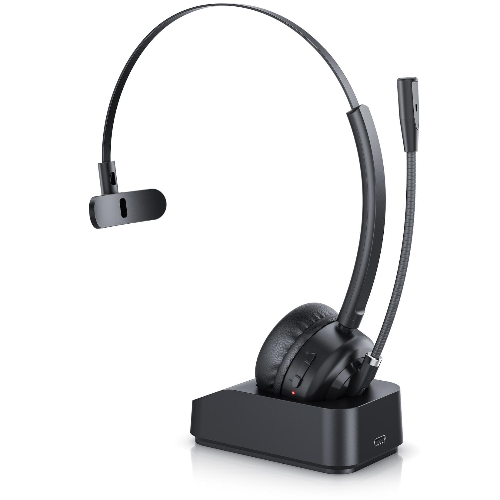 CSL Bluetooth Headset BT 5.3 mit Noise Cancelling & Ladestation