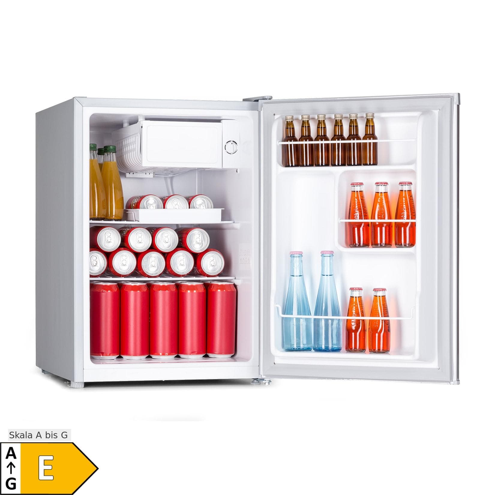 Klarstein Fargo 67 Kühlschrank Minibar 67 Liter / 4 Liter Gefrierfach Edelstahl