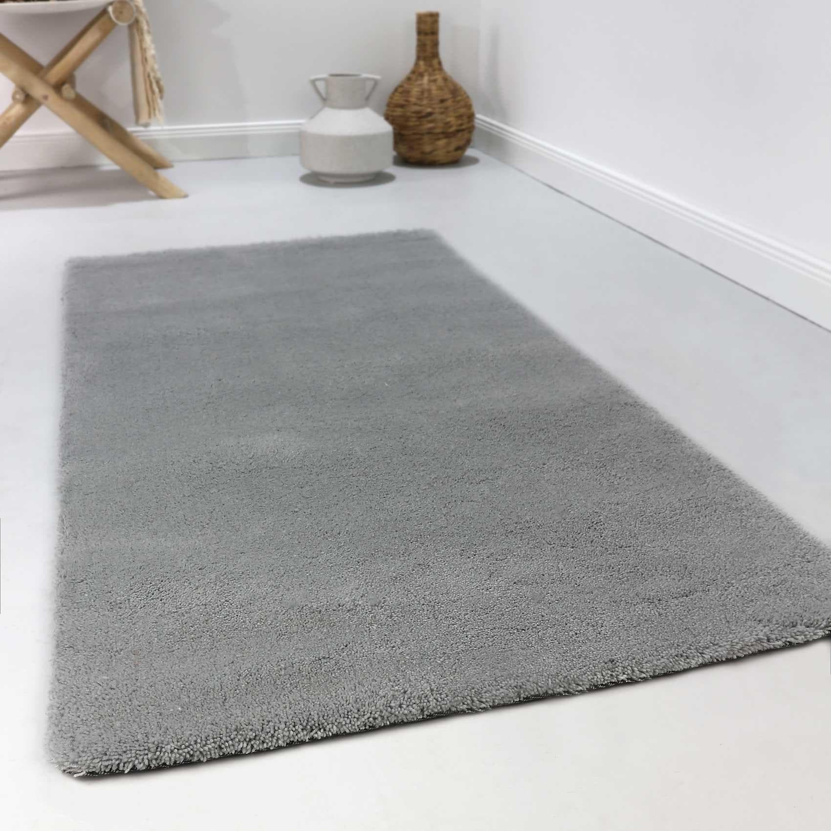 ESPRIT Wollteppich Greenwood Rug Hellgrau Hochflor