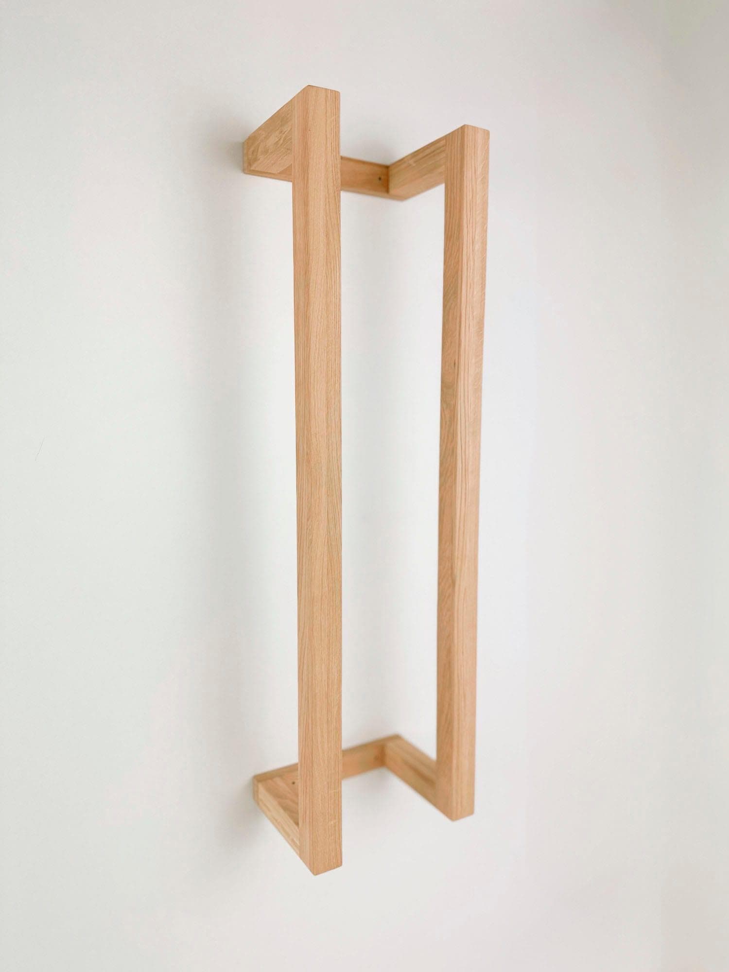 Andas Regal Bensberg Beige Natur Massivholz Eiche Wandmontage