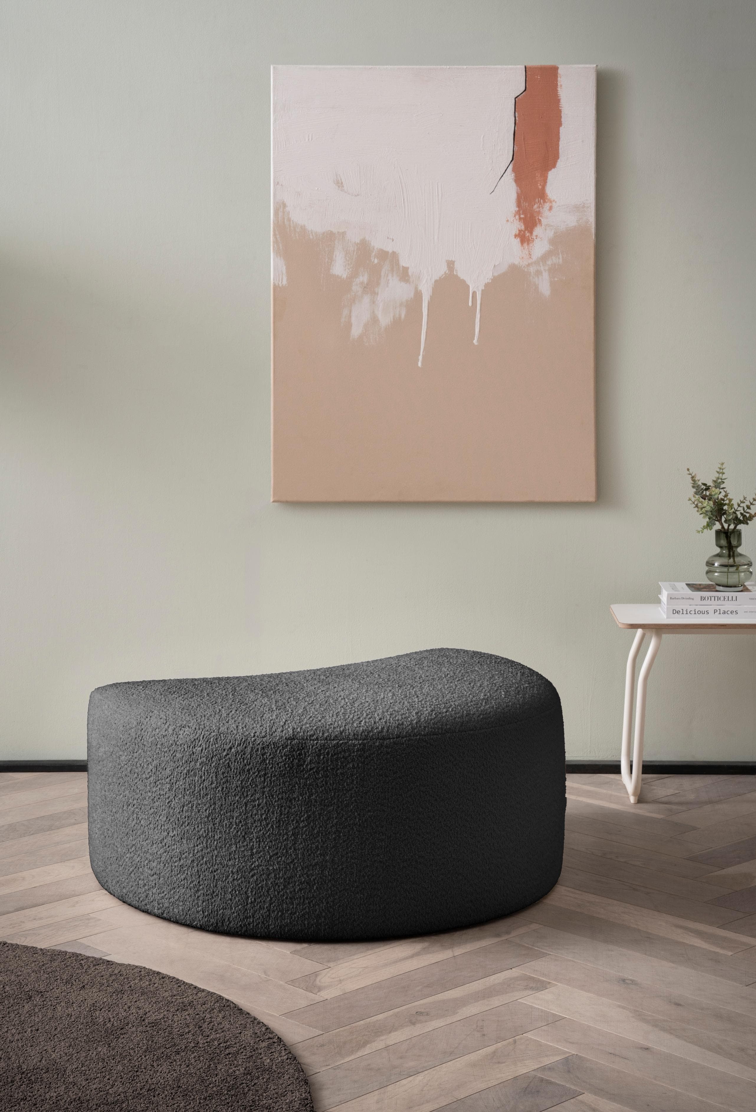 Gepolsterter Hocker in modernen Farben & Stoffen  - Kombinierbar