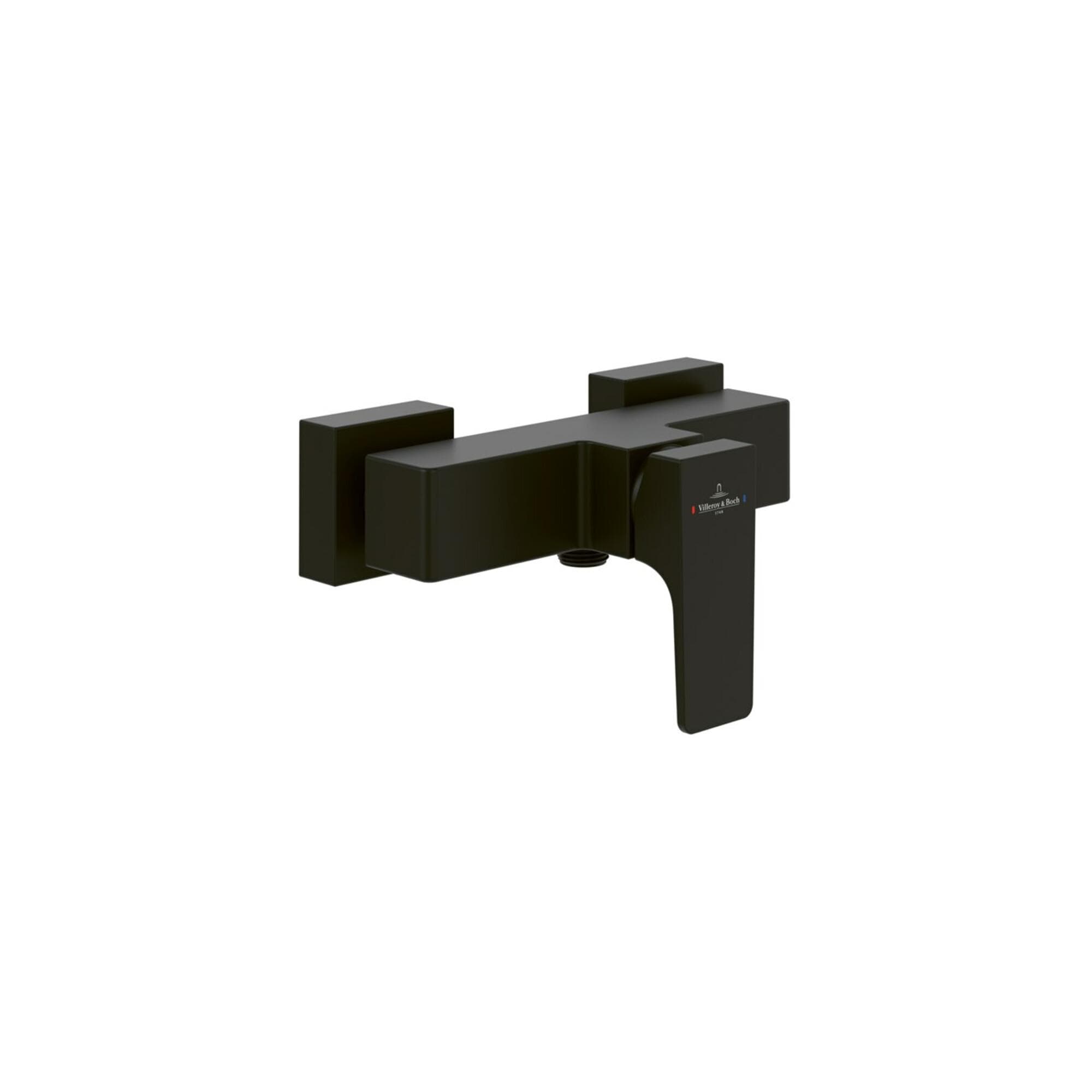 Villeroy und Boch Duscharmatur TVS125001000K5 Wandmontage Matt Schwarz