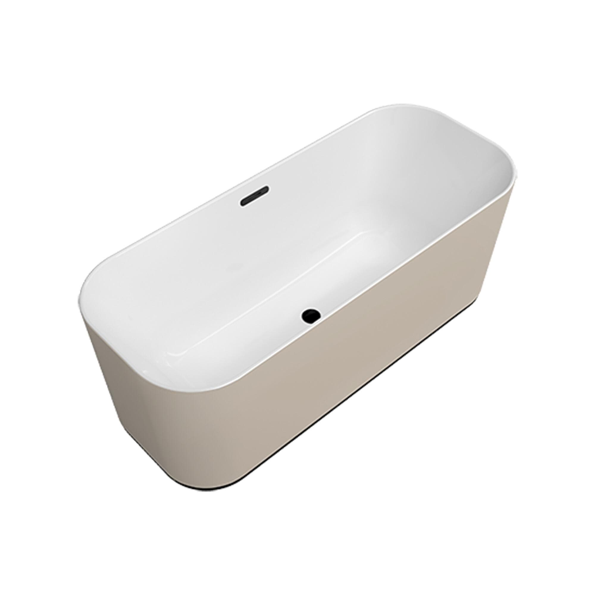 Villeroy & Boch Freistehende Badewanne Finion 1700x700x620mm Stone White