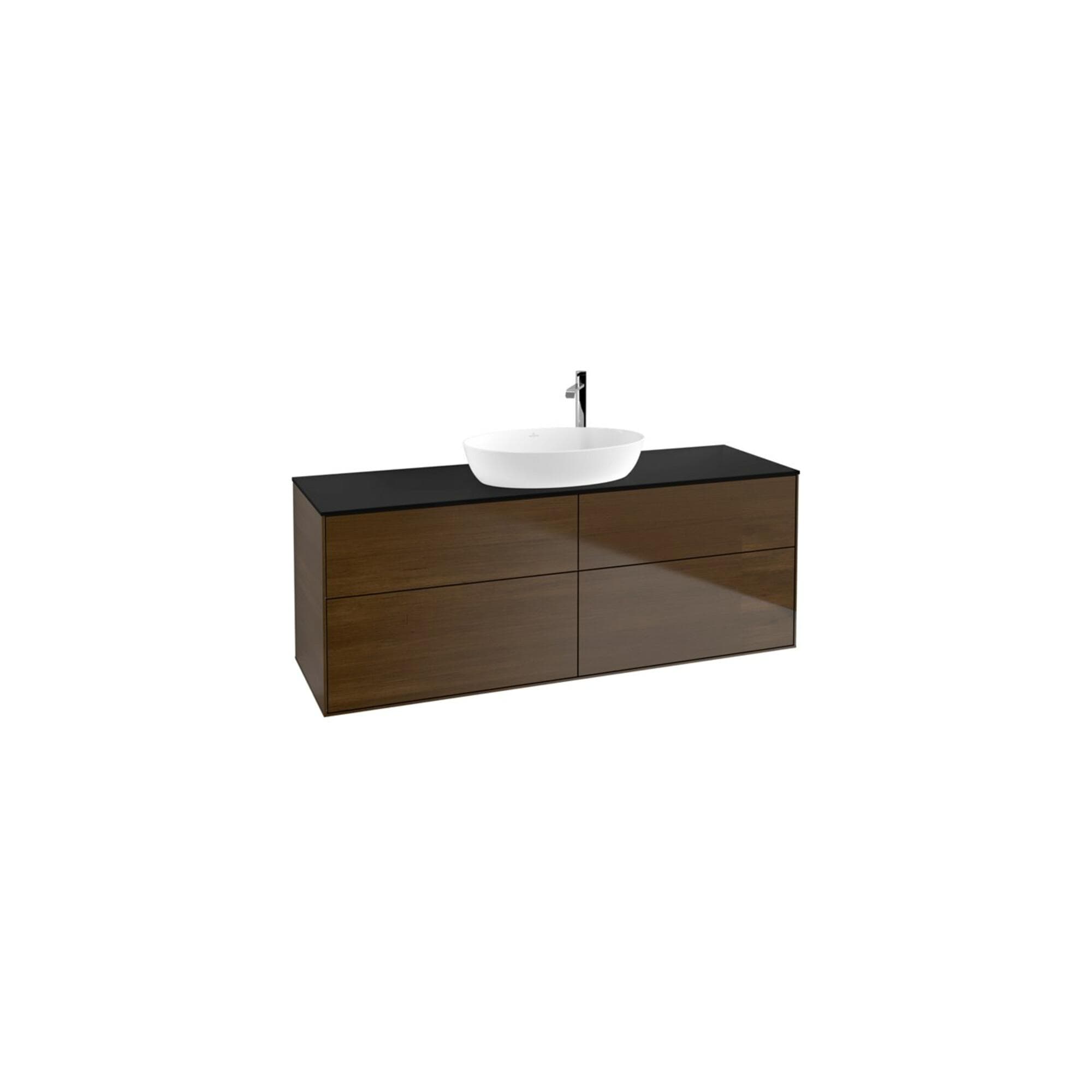 Villeroy und Boch Finion Waschtischunterschrank 160x60,3cm Emotion Walnussfurnier