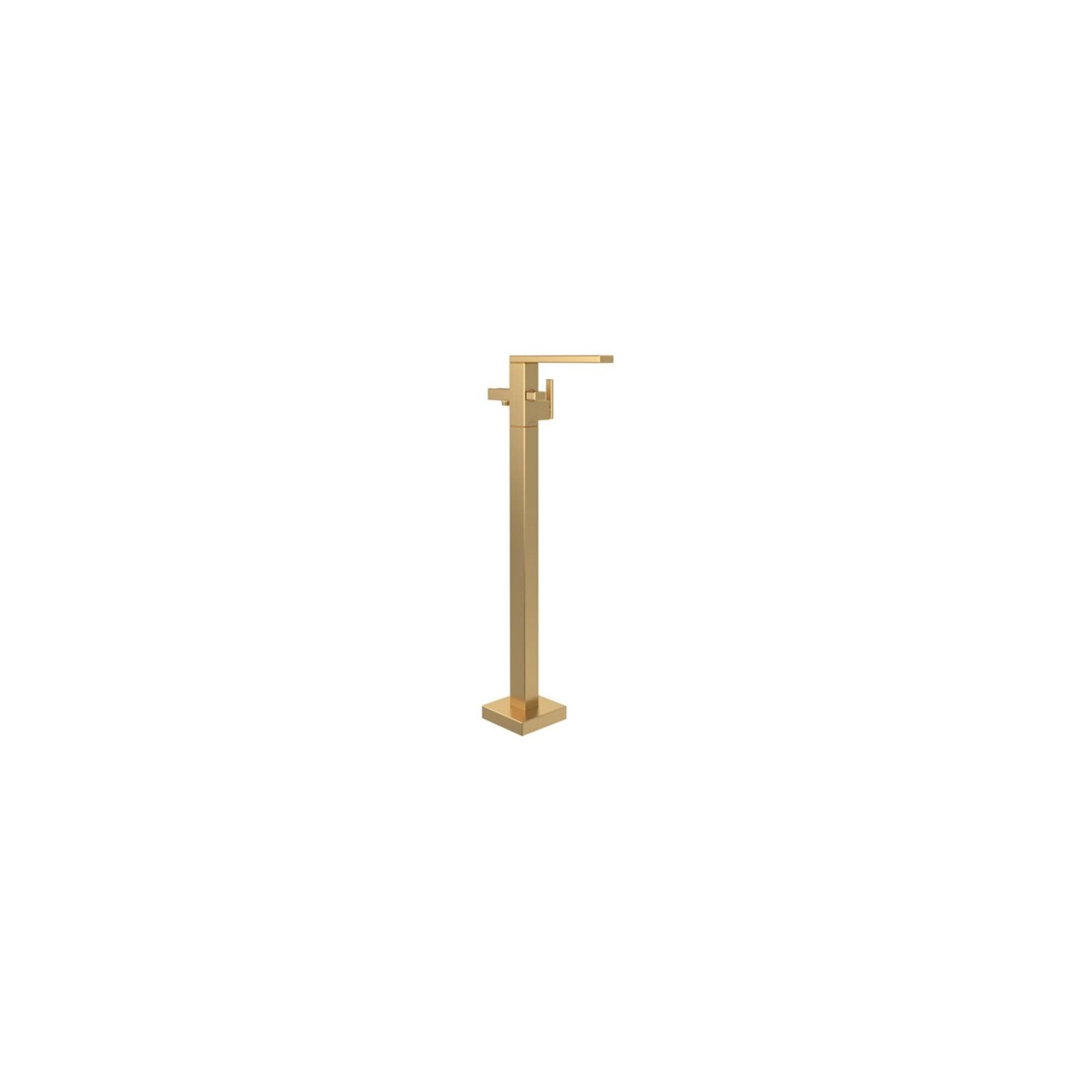 Villeroy und Boch Mettlach Einhebel-Badewannenarmatur Bodenstehend Brushed Gold