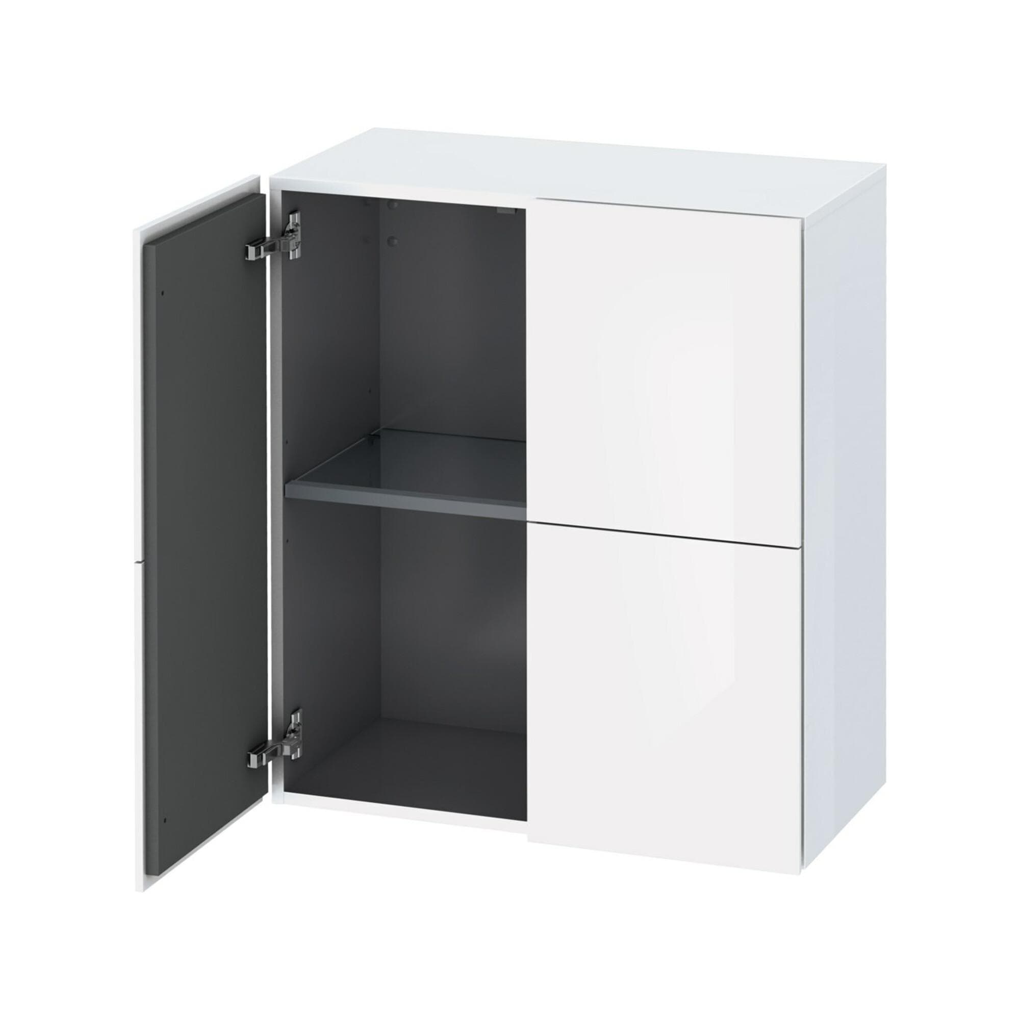Duravit L-Cube Halbhochschrank Taupe Supermatt Grifflos