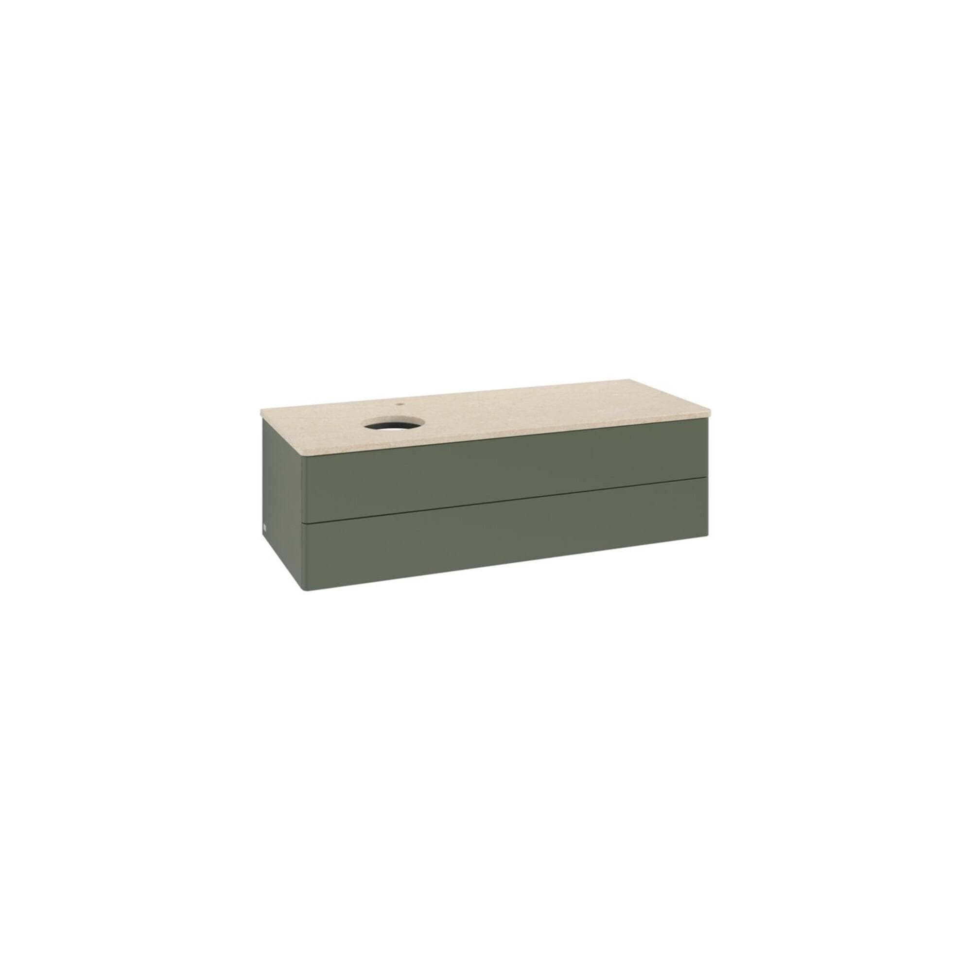 Villeroy und Boch Antao Waschtisch-Unterschrank Leaf Green Matt Lacquer