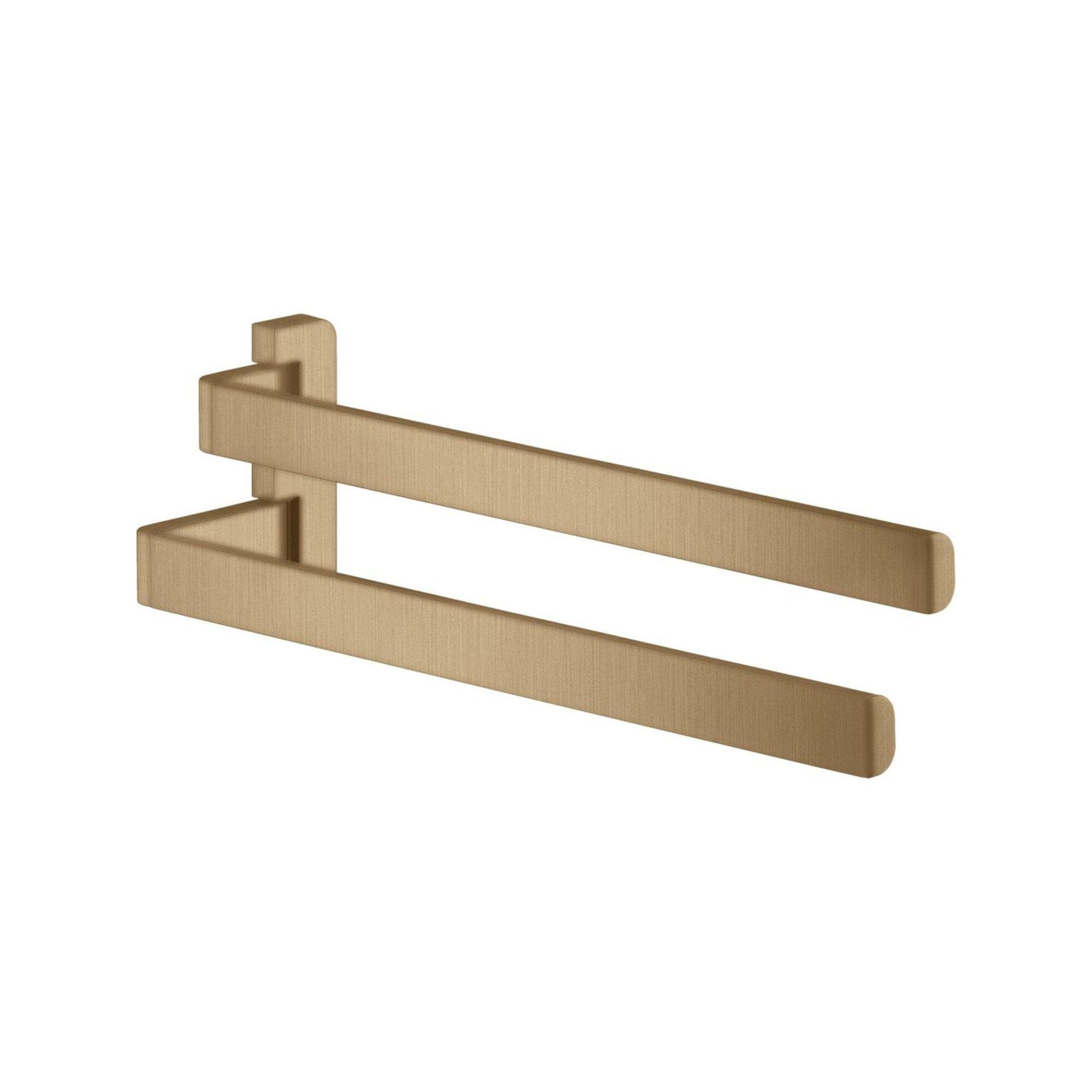 Hansgrohe Axor Universal Softsquare Zweiarmiger Handtuchhalter in Brushed Bronze