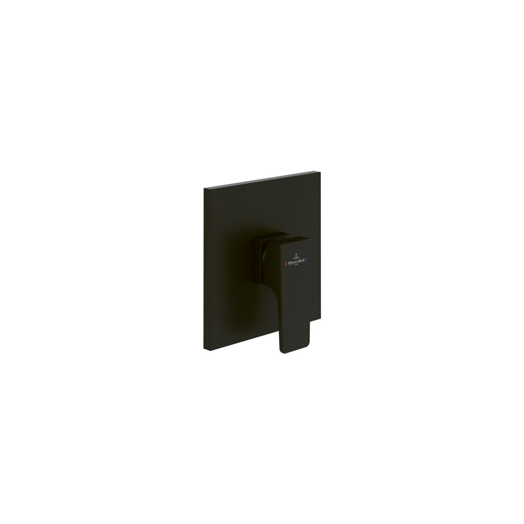 Villeroy und Boch Architectura Square Unterputz-Armatur Matt Black Wandmontage