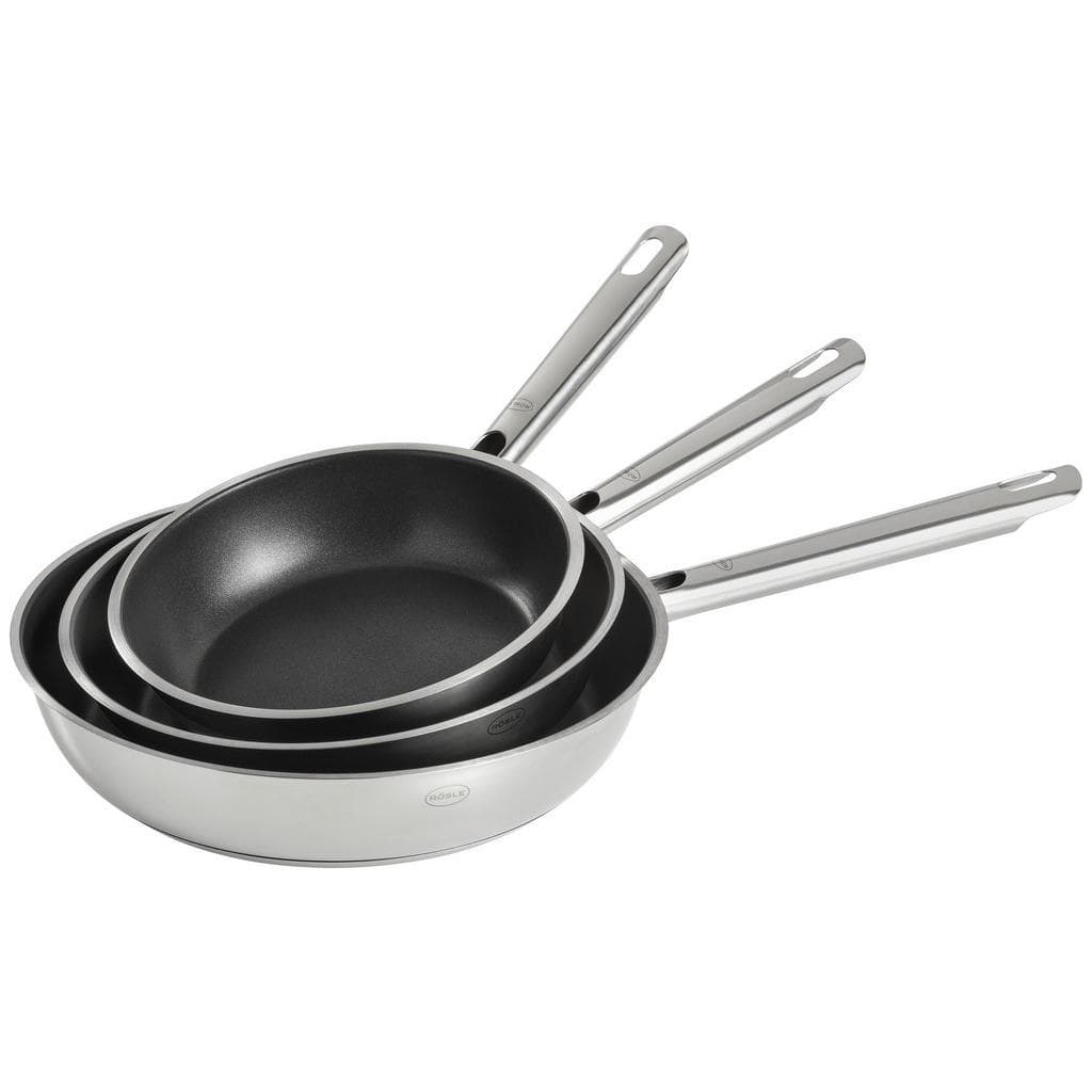 Rösle Pfannenset Elegance Edelstahl Antihaftbeschichtung Schwarz