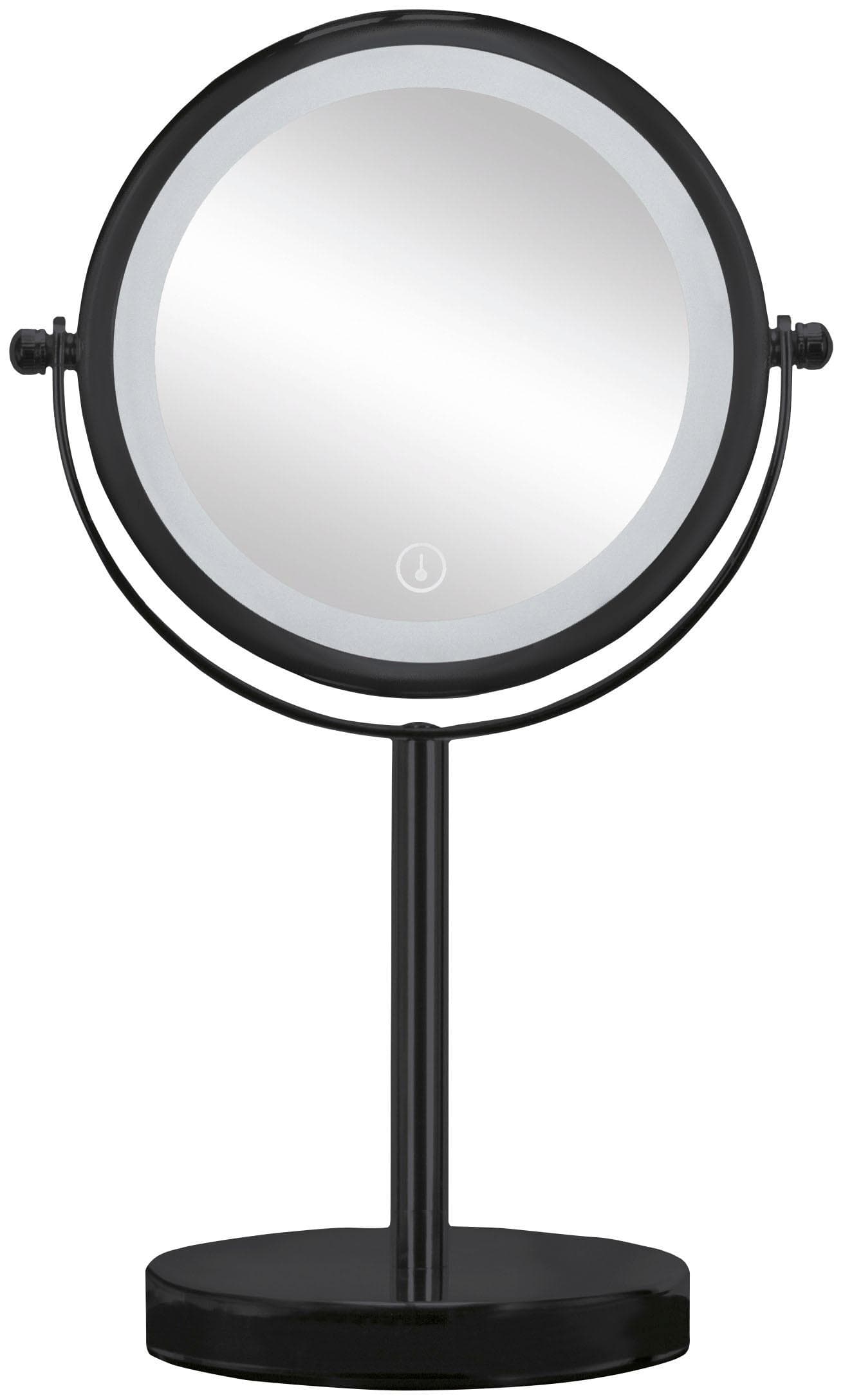 Kleine Wolke Bright Mirror Kosmetikspiegel Schwarz 5-fach Vergrößerung