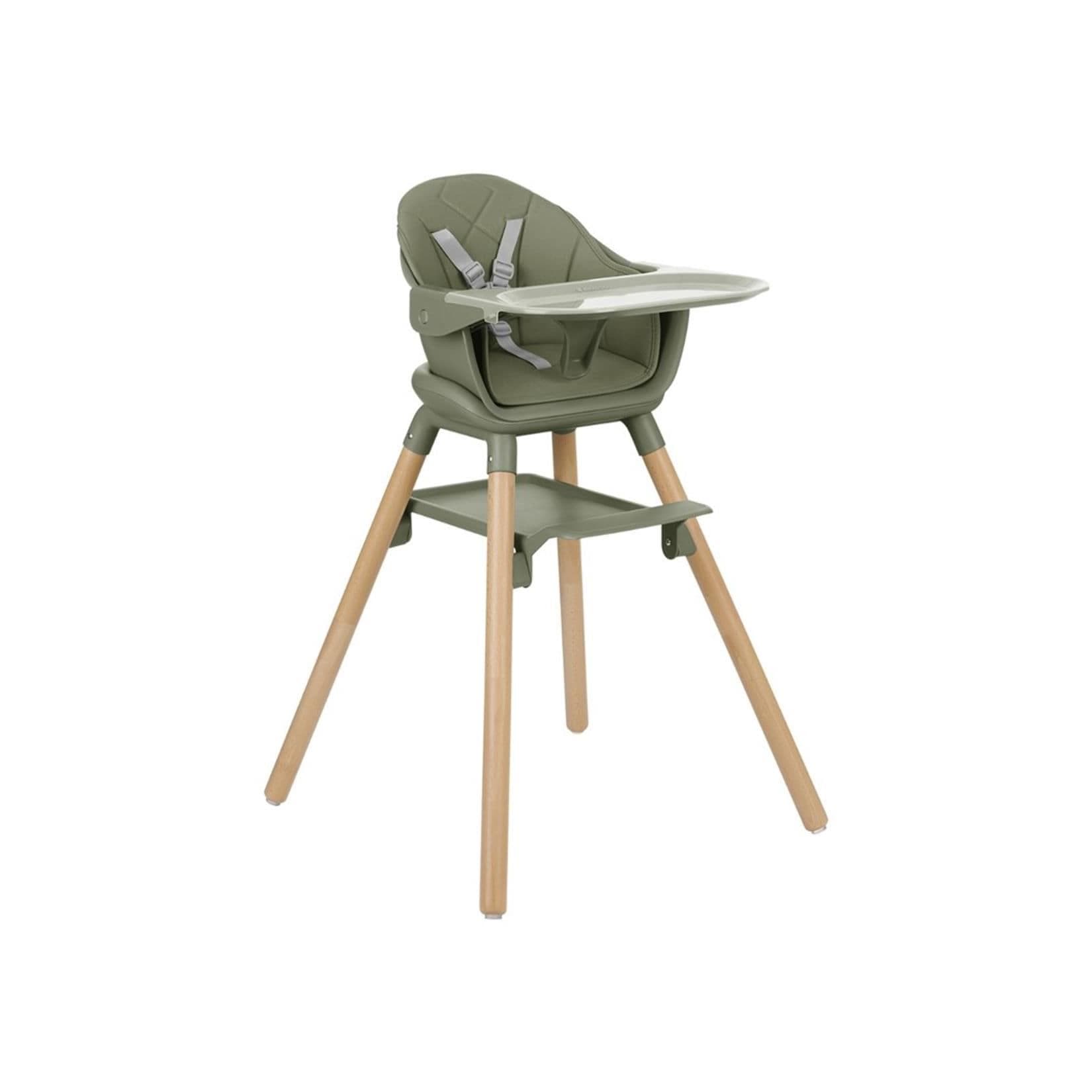 Kikkaboo Kinderhochstuhl Woody 3 in 1 Holzbeine grün