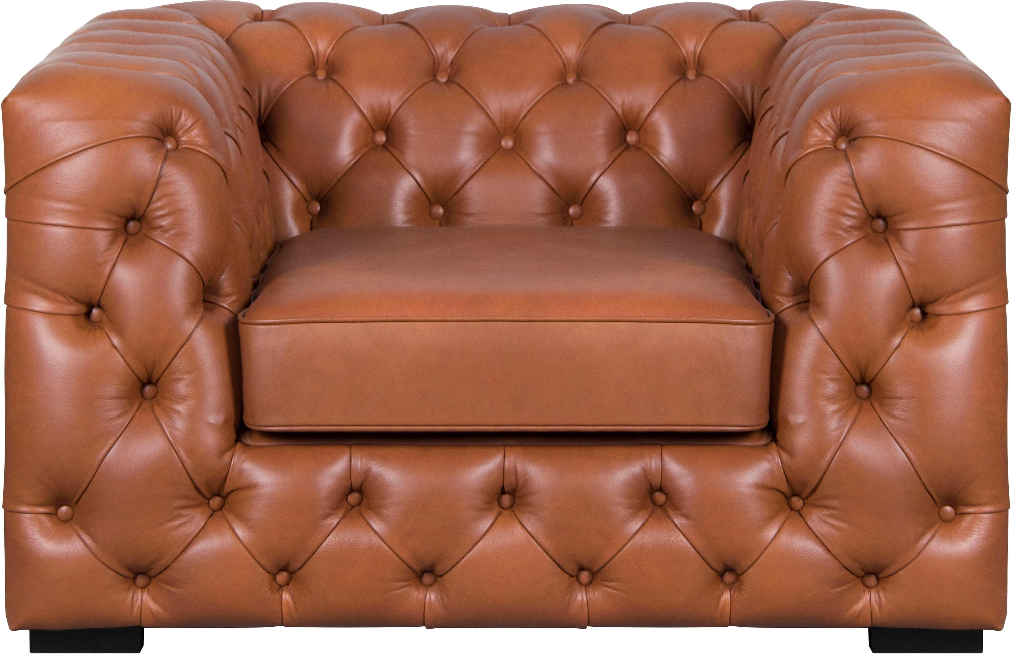Home Affaire Chesterfield-Sessel Kalina Cognac Leder