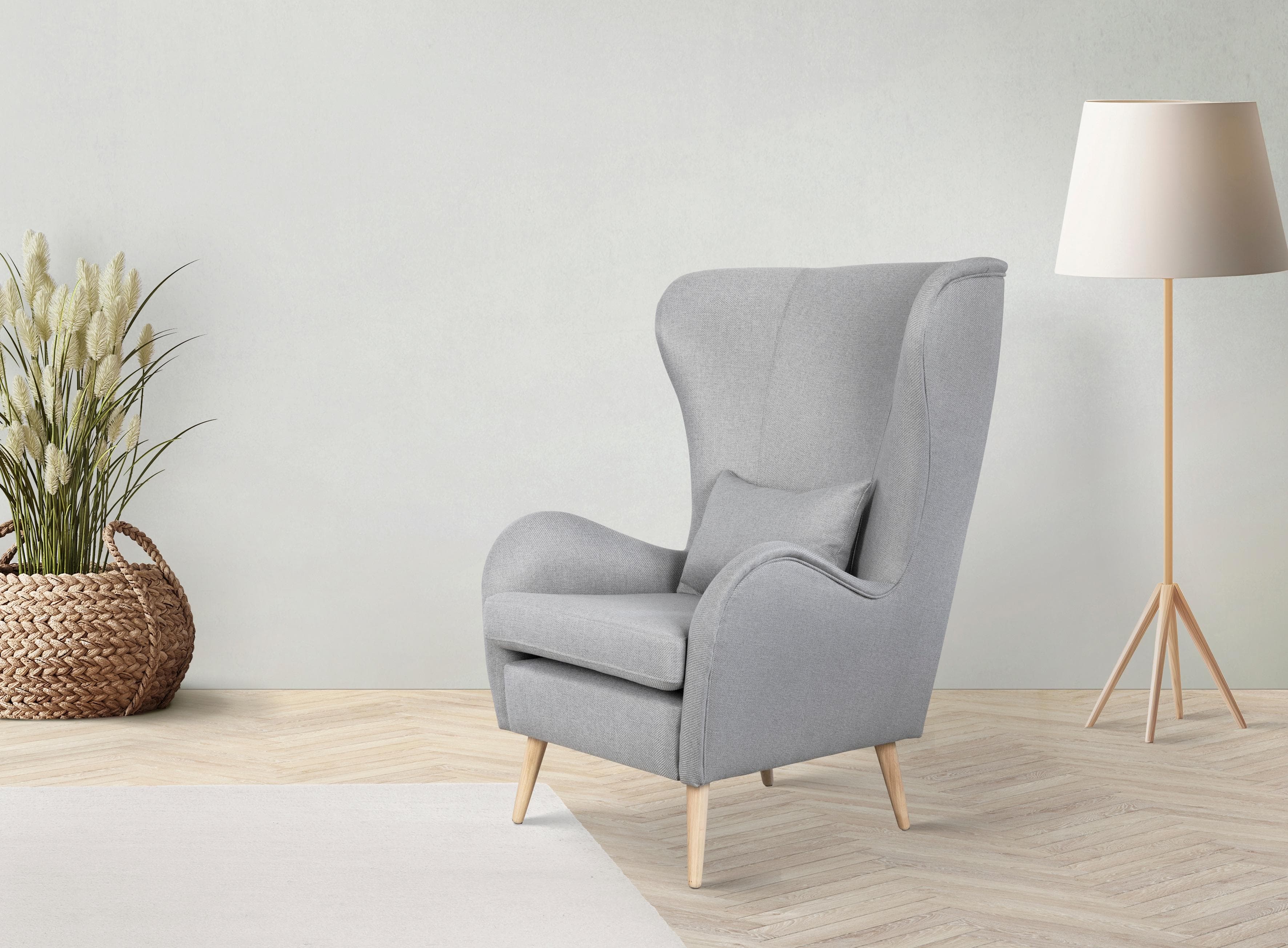 HOME AFFAIRE Charles Ohrensessel Grau Modern