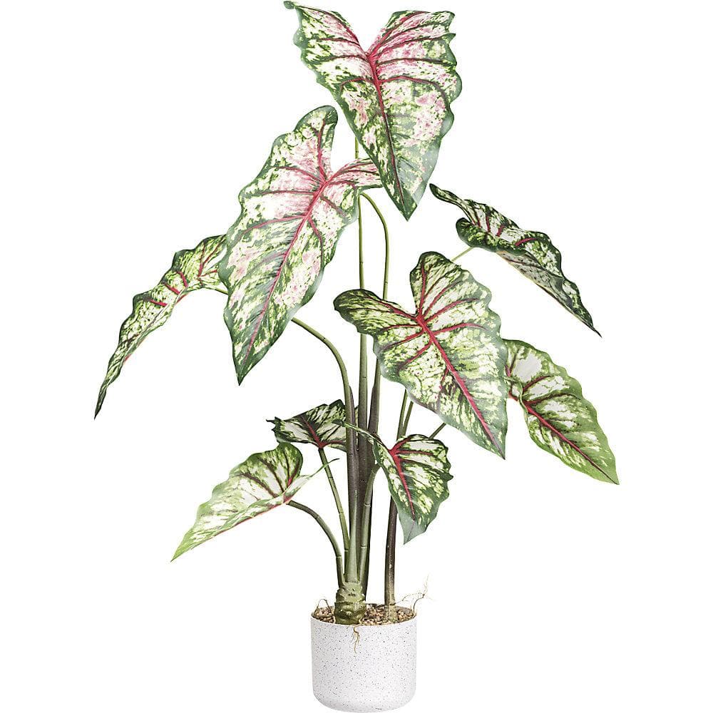 Kaiserkraft Künstliche Pflanze Syngonium Grün Weiß Melamintopf