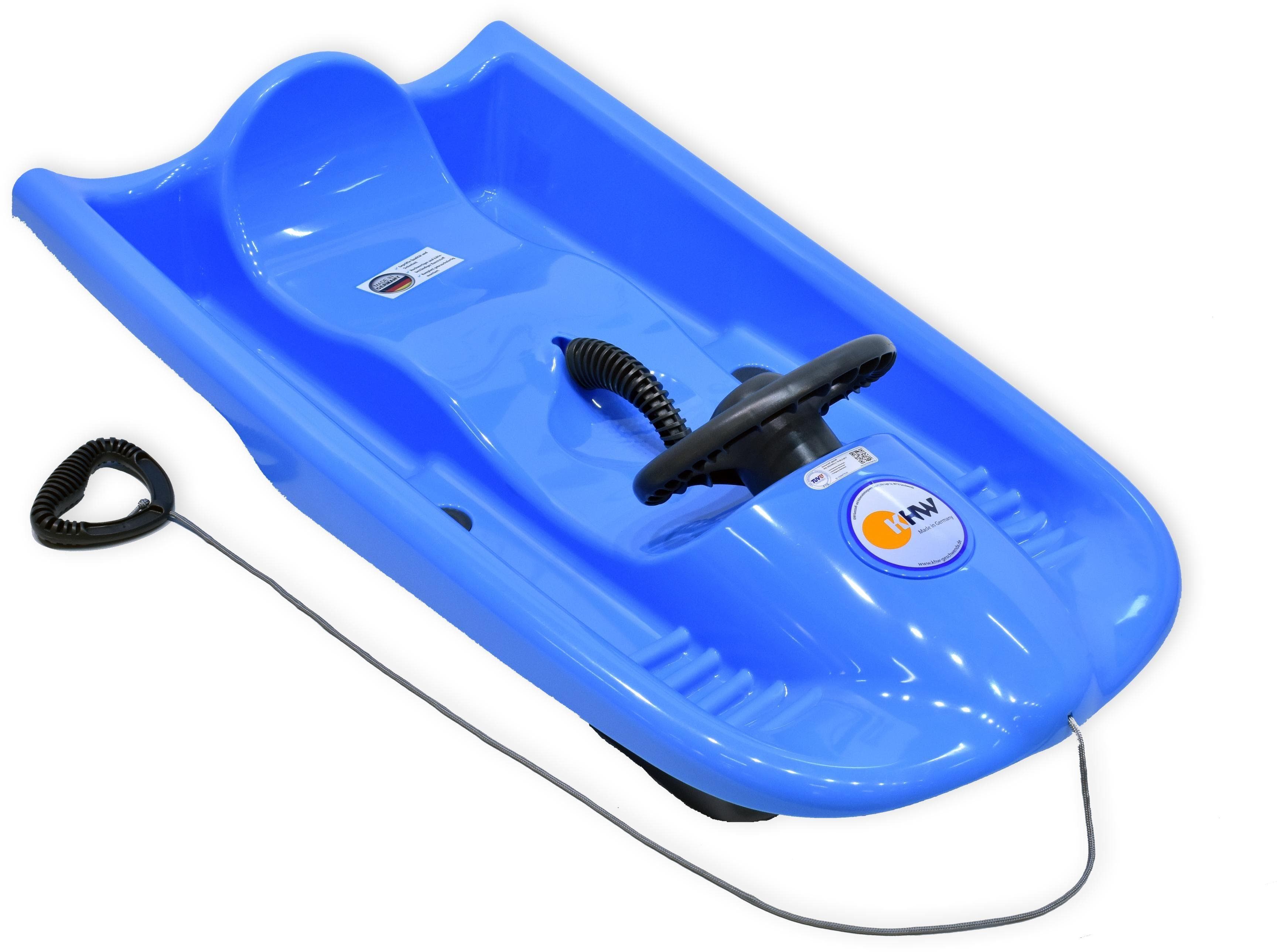 KHW Snow Flyer Rodel Schlitten blau iceblue