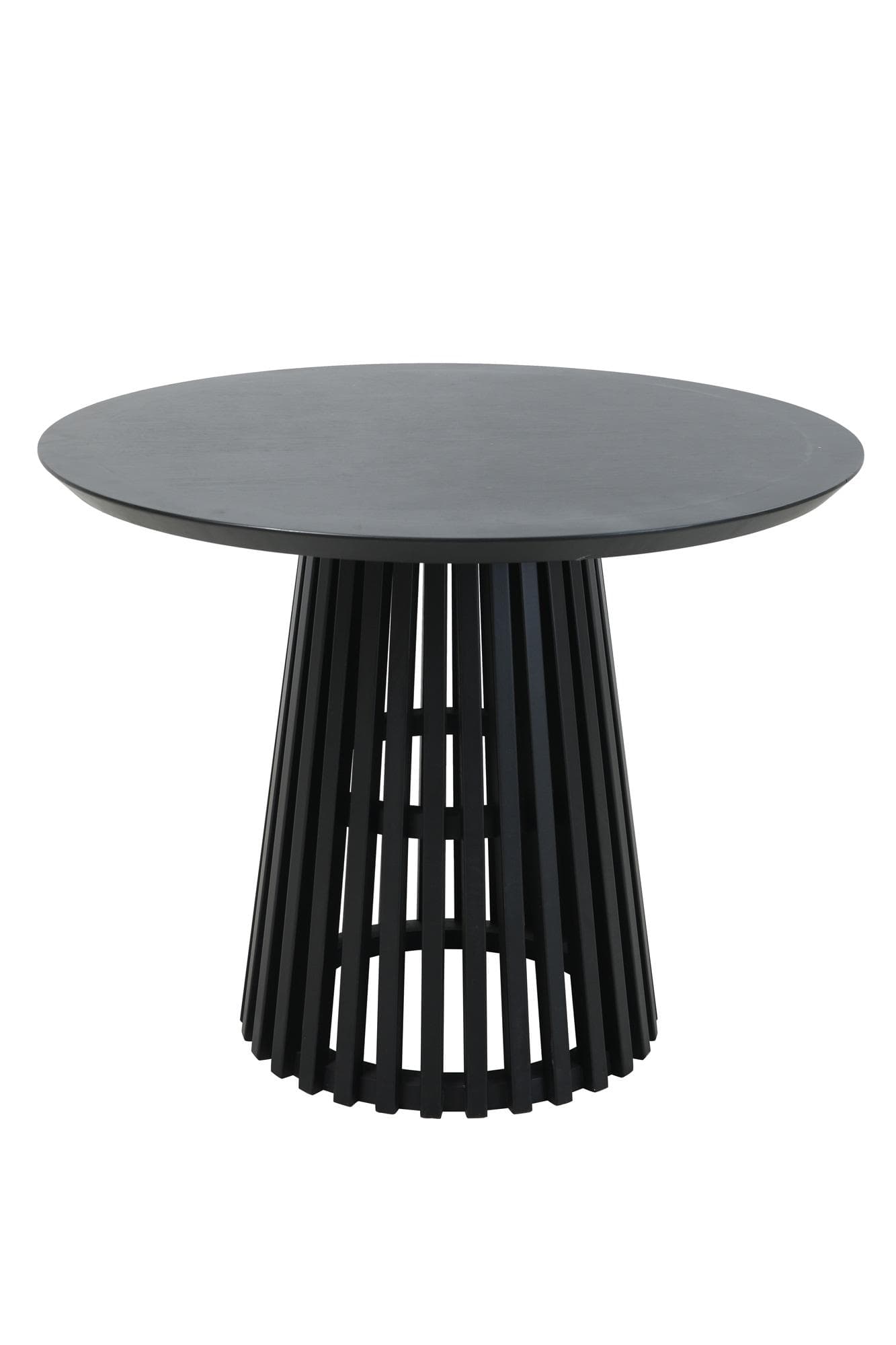 SIT Esstisch Schwarz Runde Tischplatte Hevea Holz