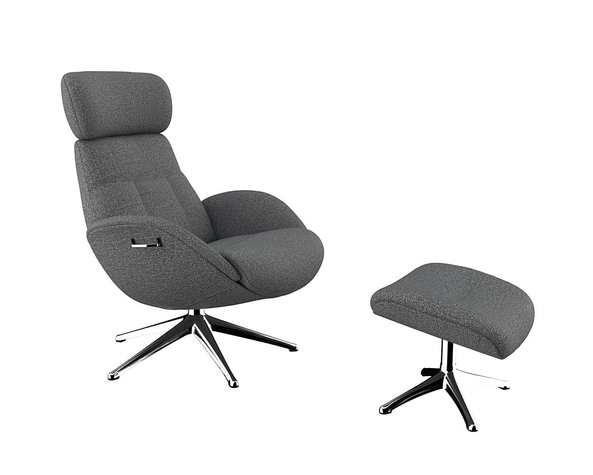 Flexlux Relaxsessel Elegant Navy Blau mit Verstellfunktion