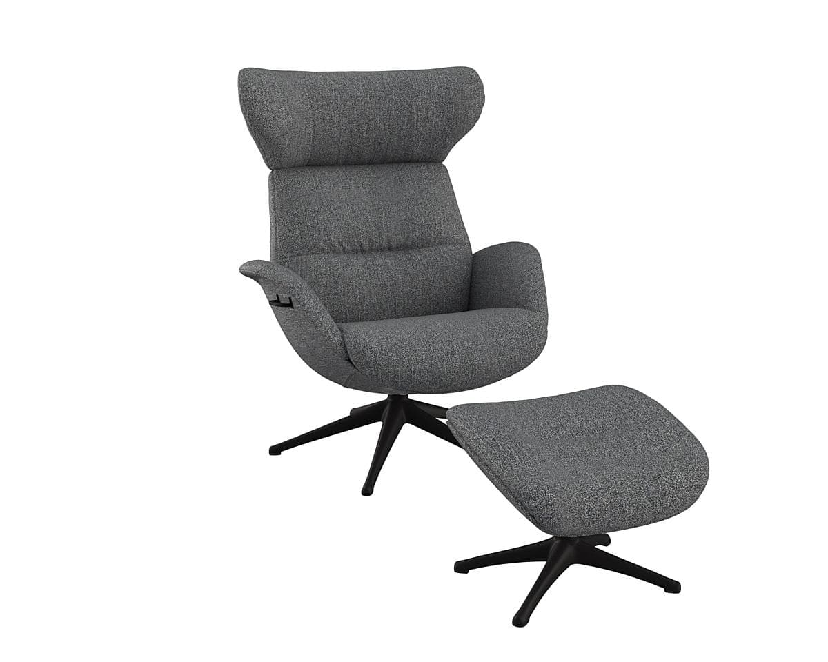 Flexlux Relaxsessel More Navy Blau mit Gasfedermechanismus