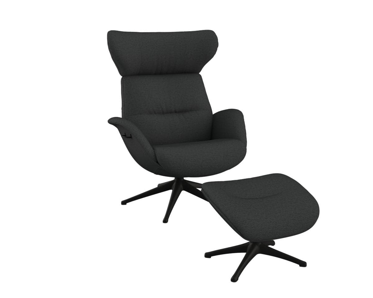 Flexlux Relaxsessel More Grau Skandi 5-Sternfuß