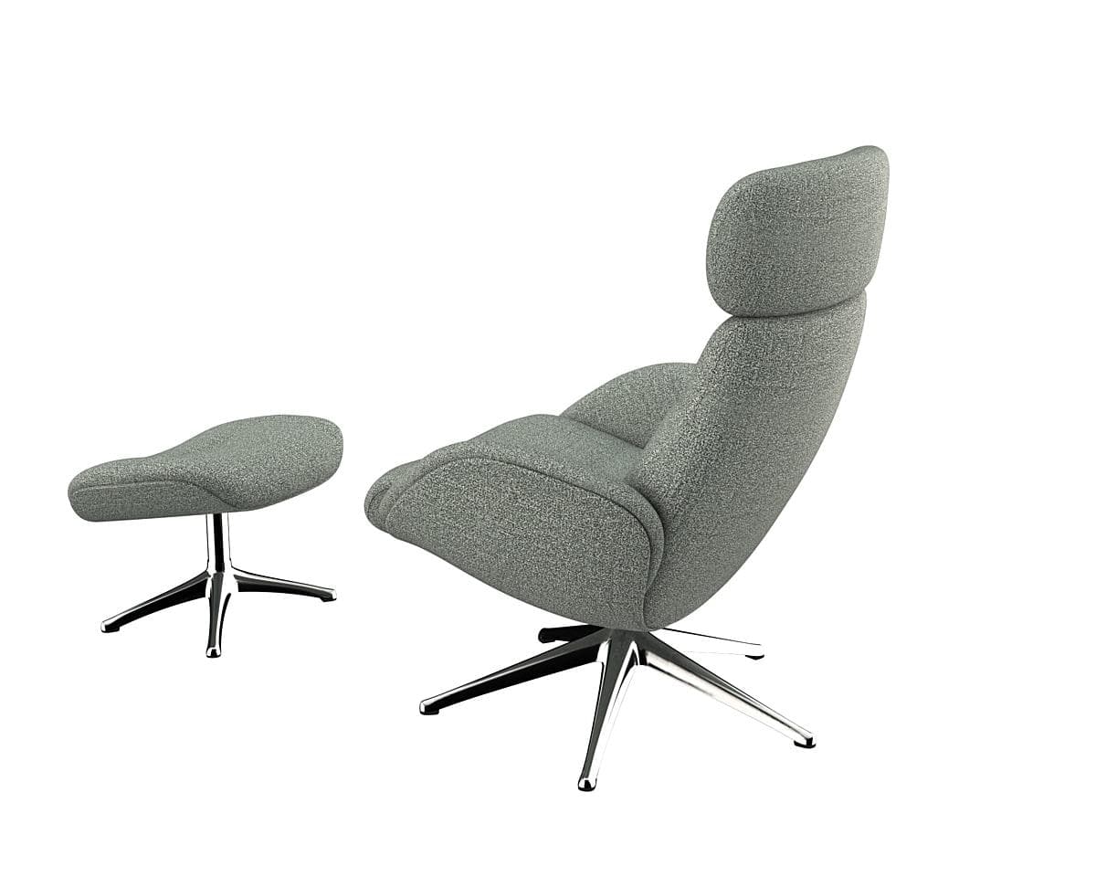 FLEXLUX Relaxsessel Elegant Sky Blue mit Verstellfunktion
