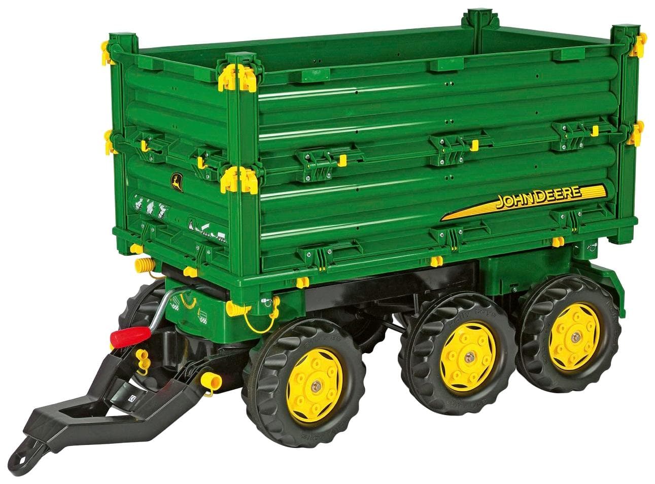 Rolly Toys John Deere Kinderfahrzeug-Anhänger 3 Achsen Grün