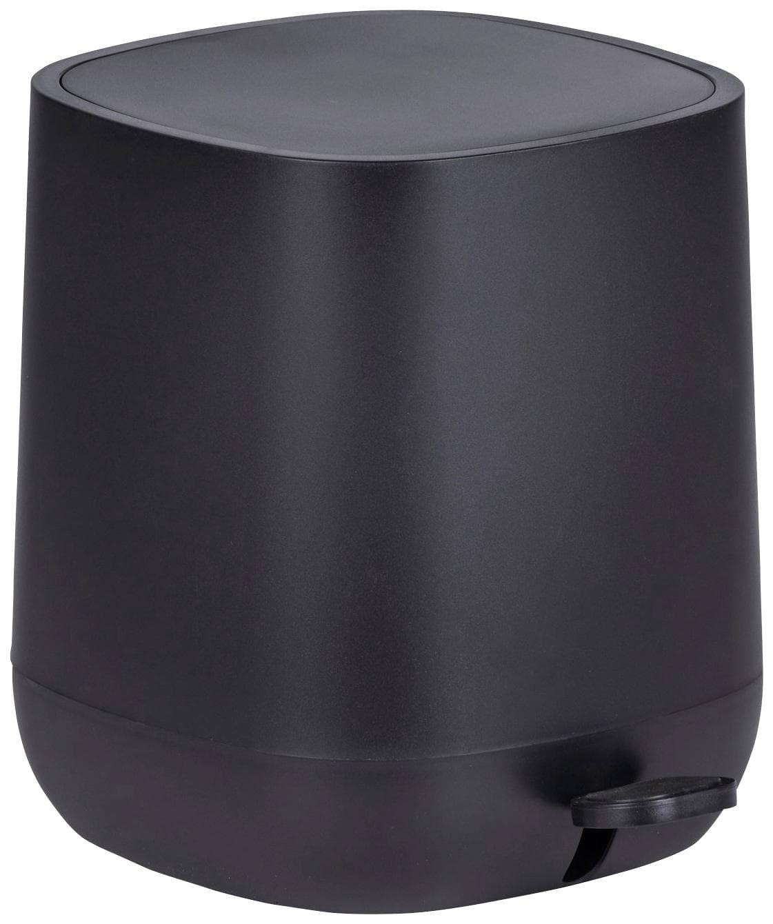 WENKO Davos Kosmetikeimer 5,0 l Schwarz mit Tretmechanik