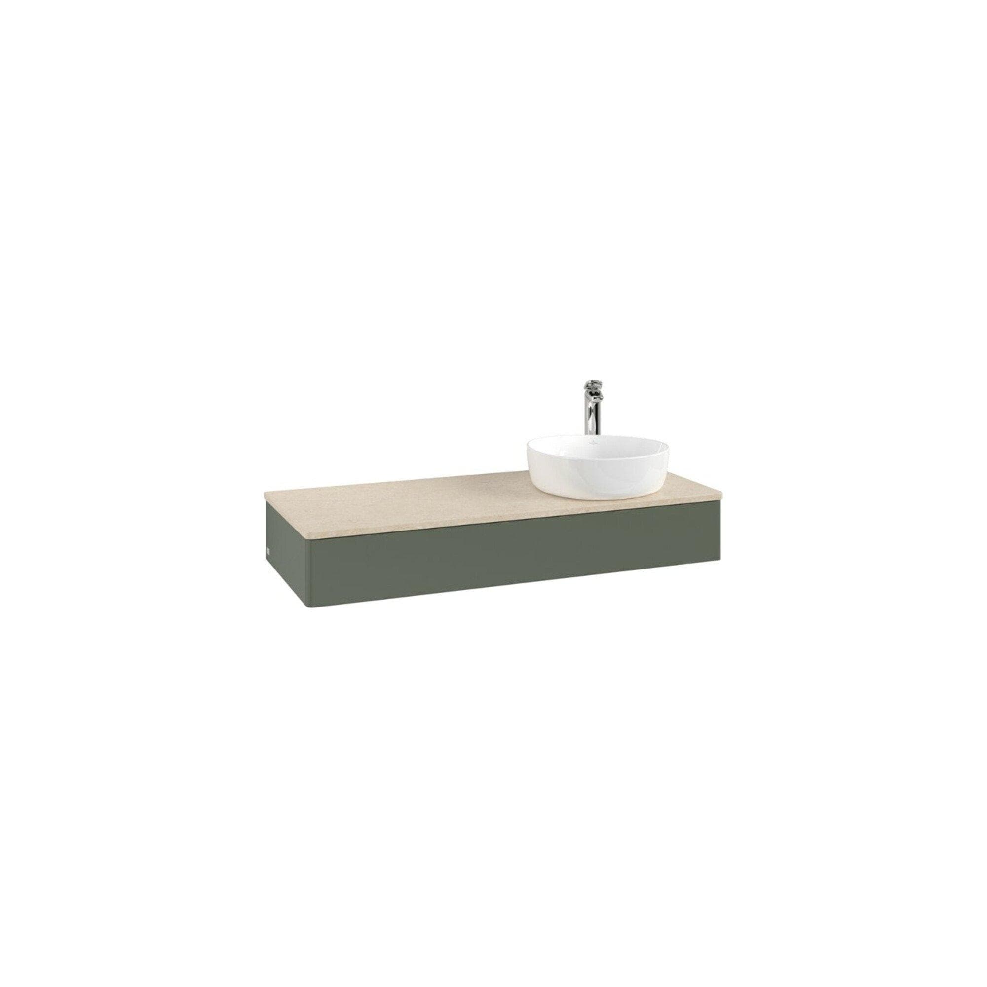 Villeroy und Boch Antao Waschtisch-Unterschrank 1200 x 190 x 500 mm Leaf Green Matt Lacquer