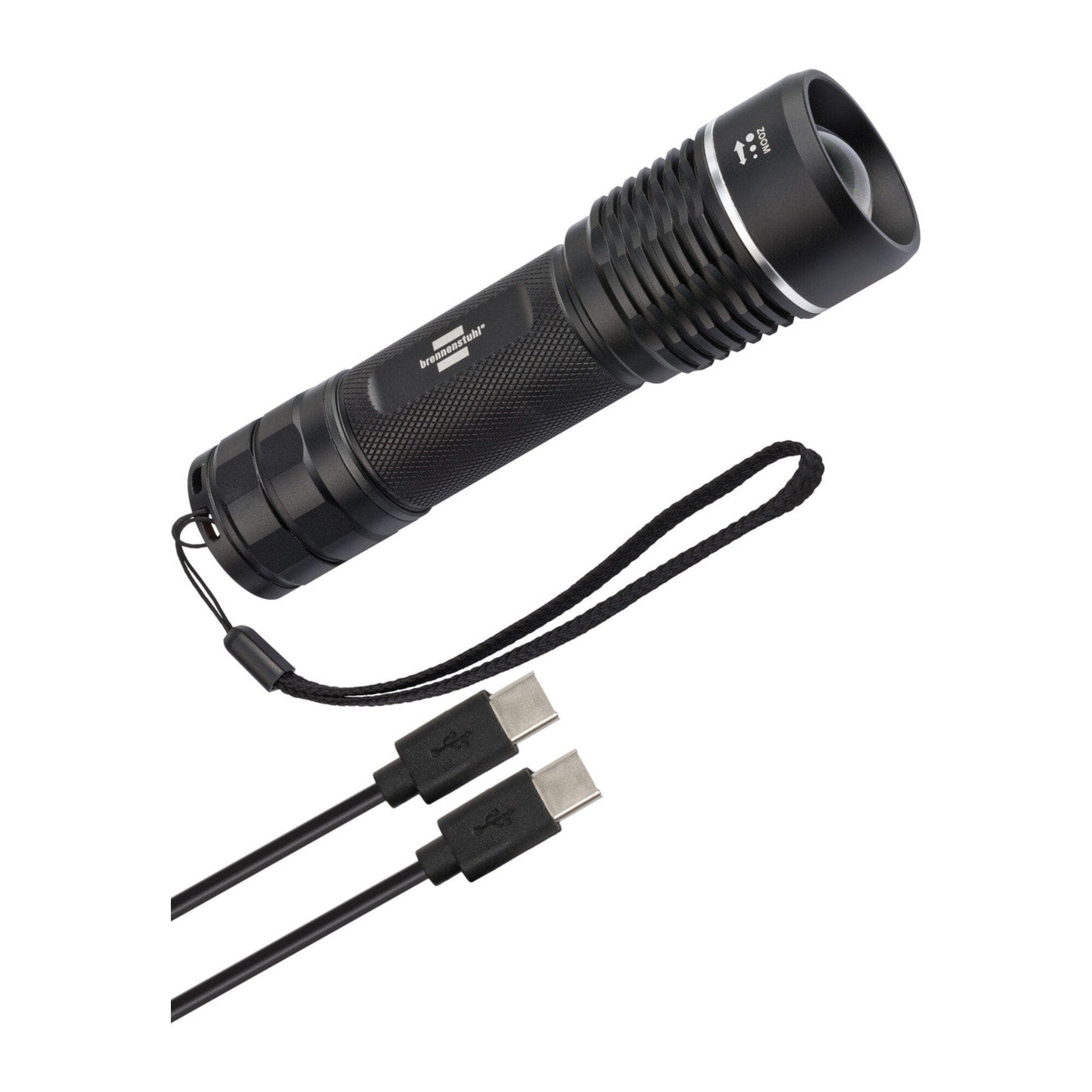 Brennenstuhl LuxPremium Akku-Fokus LED-Taschenlampe TL 1201 AF IP67 Taschenleuchte mit heller CREE-LED