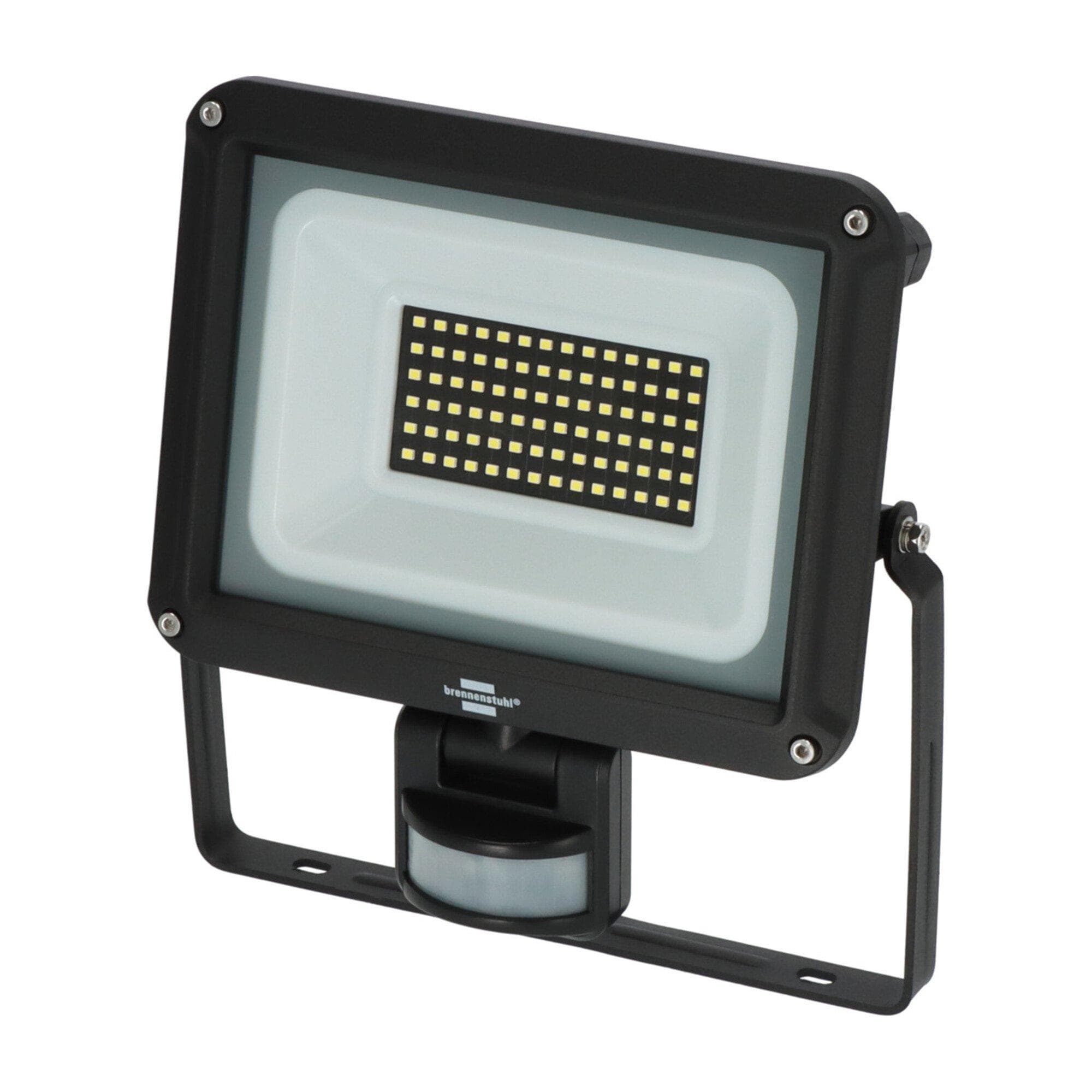 Brennenstuhl LED Wandstrahler JARO 7060 P Schwarz mit Bewegungsmelder