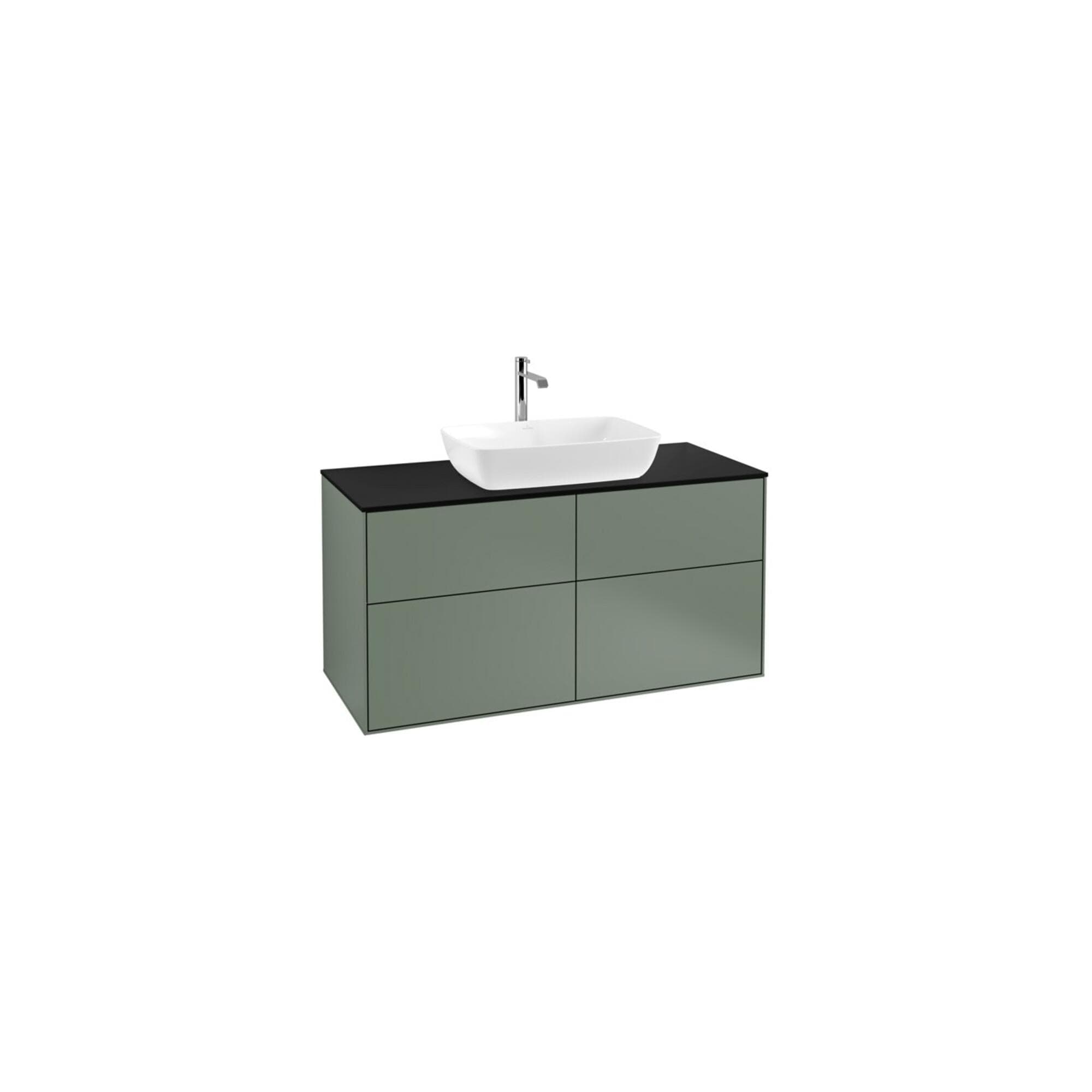 Villeroy und Boch Finion Waschtischunterschrank 120x60,3cm Olive Matt Lacquer
