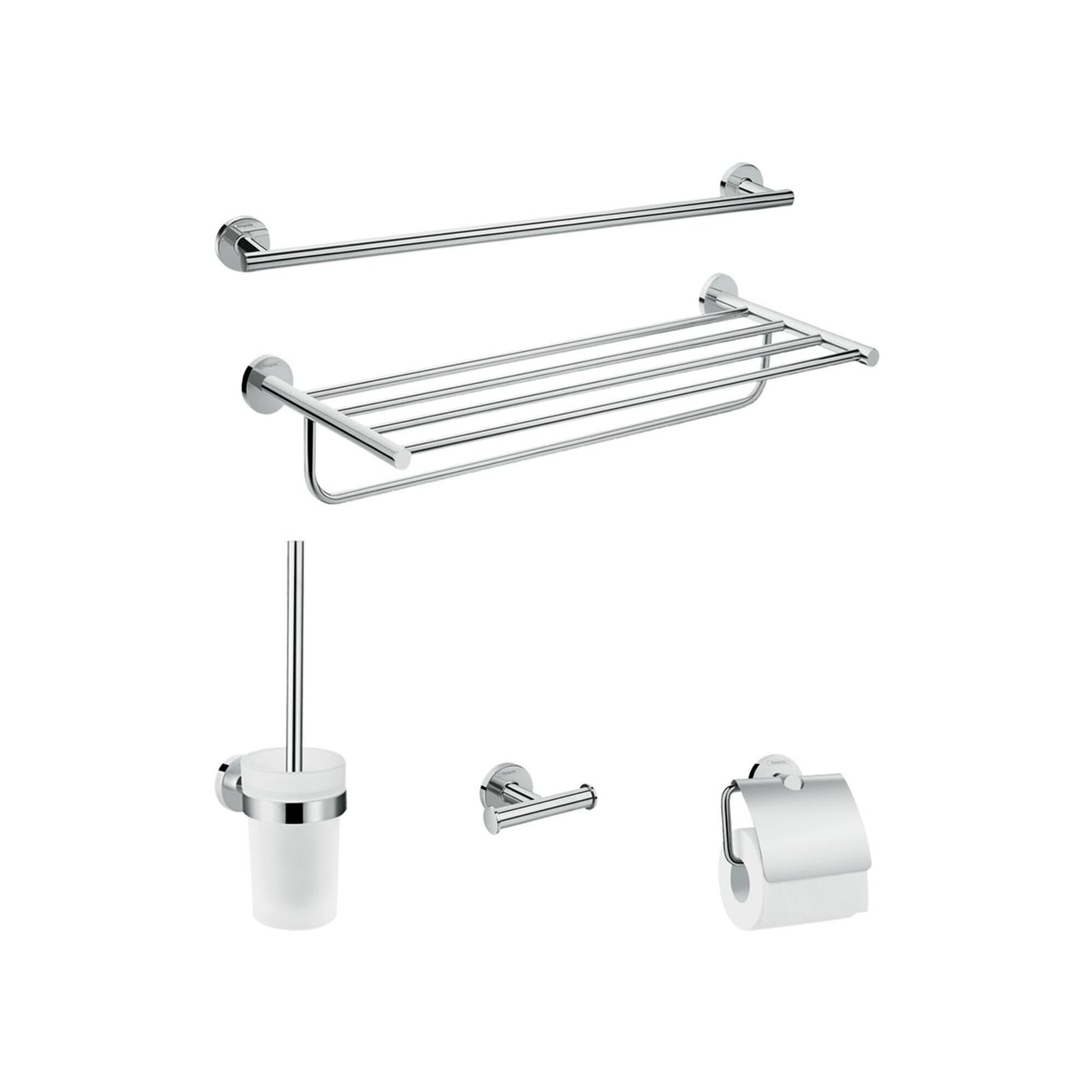 Hansgrohe Bad Accessoire 5-teiliges Set Logis Universal Chrom