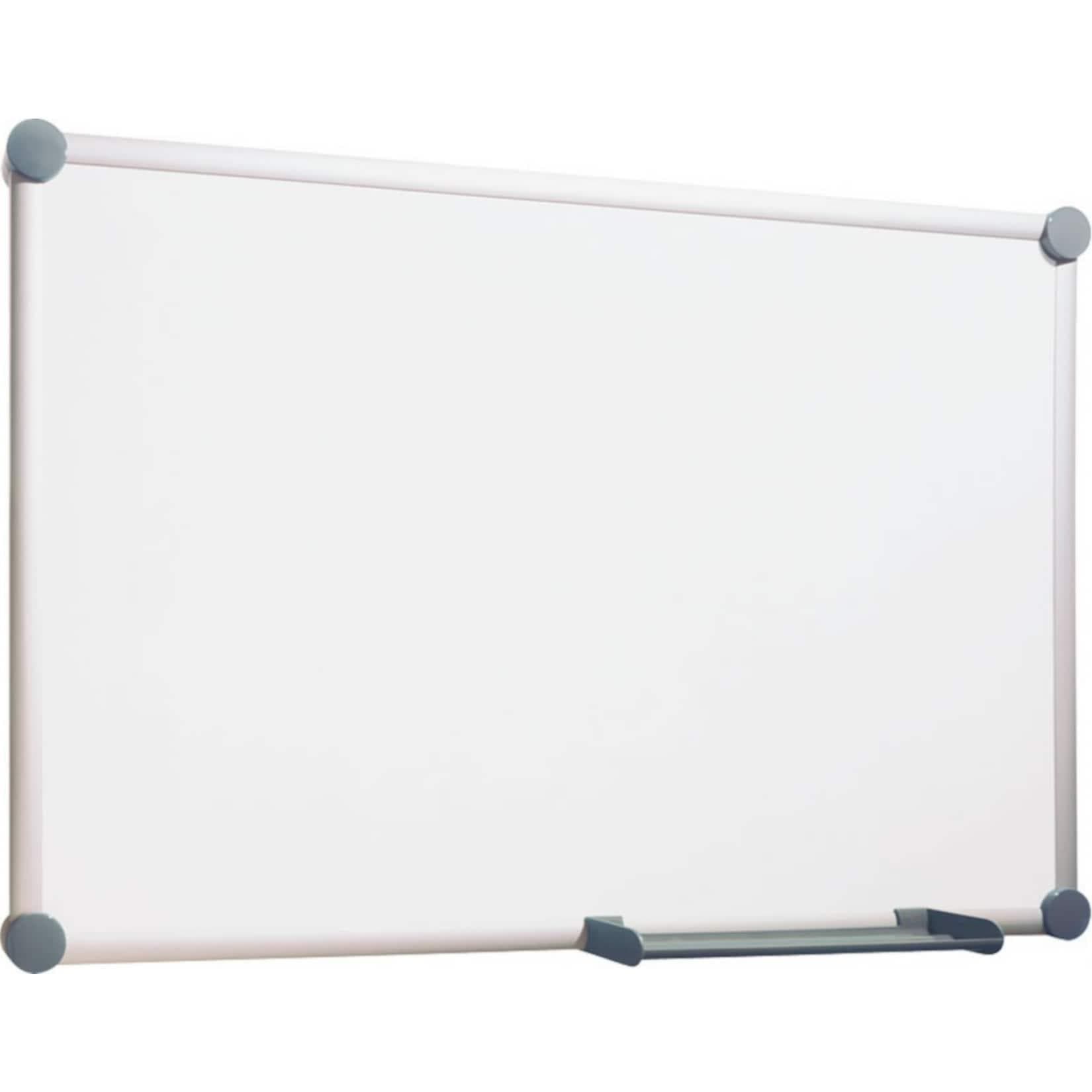 MAUL Magnettafel Whiteboard 2000 Maulpro Emaille 60x90cm Ecken grau