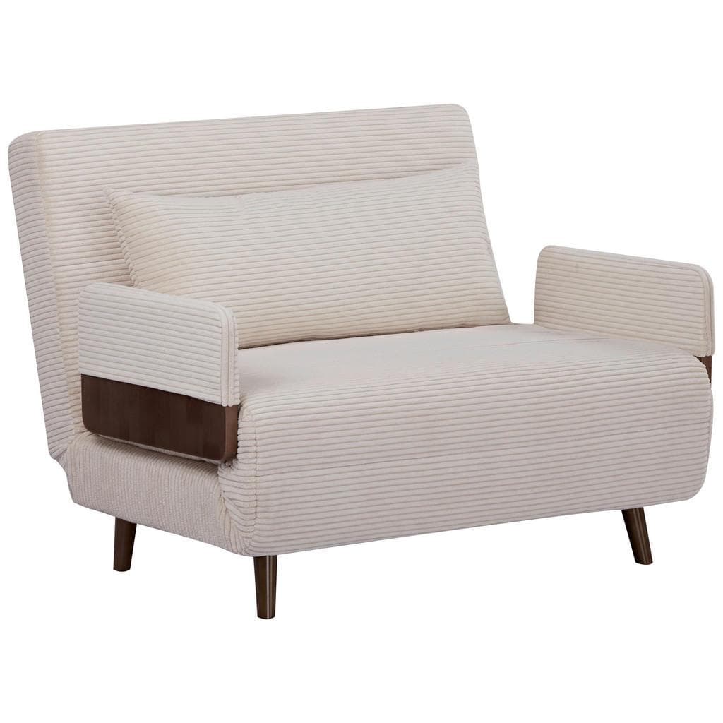 Livetastic Schlafsessel Creme Textil Kiefer Liegefunktion