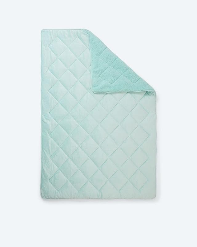 Edelzeit Steppbett Cashma Plüsch Lammfell-Optik