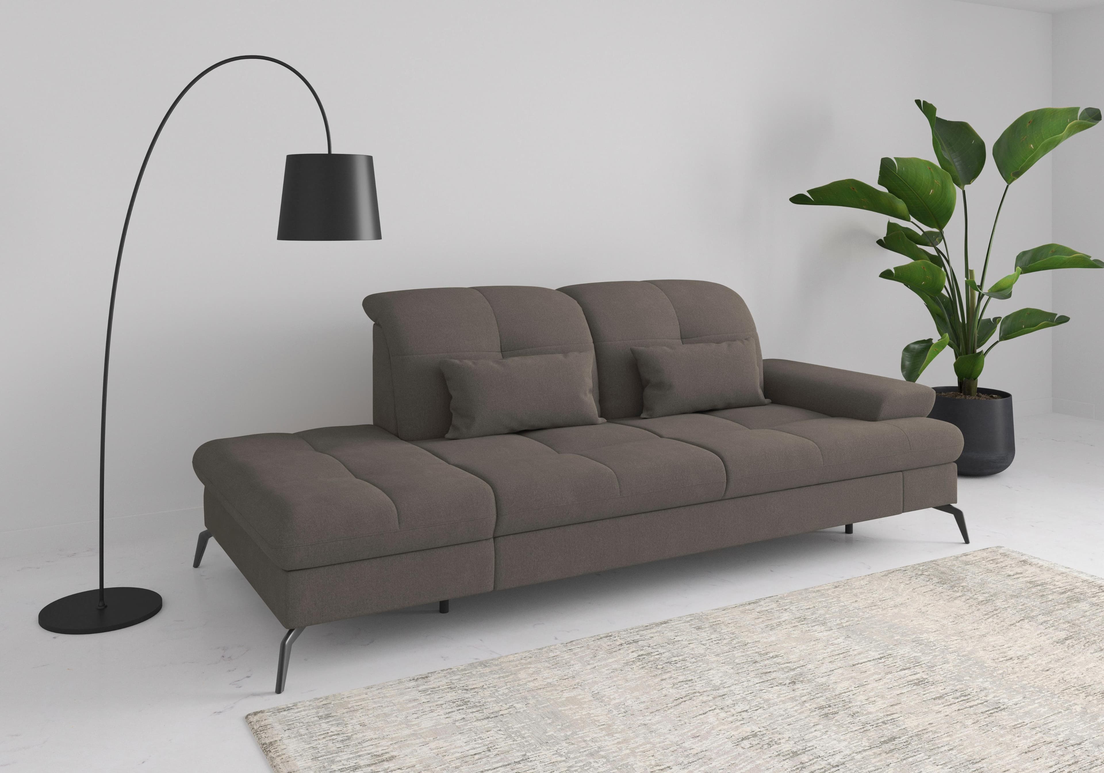 SIT & MORE Recamiere Amica mit Sitztiefenverstellung und Stauraum