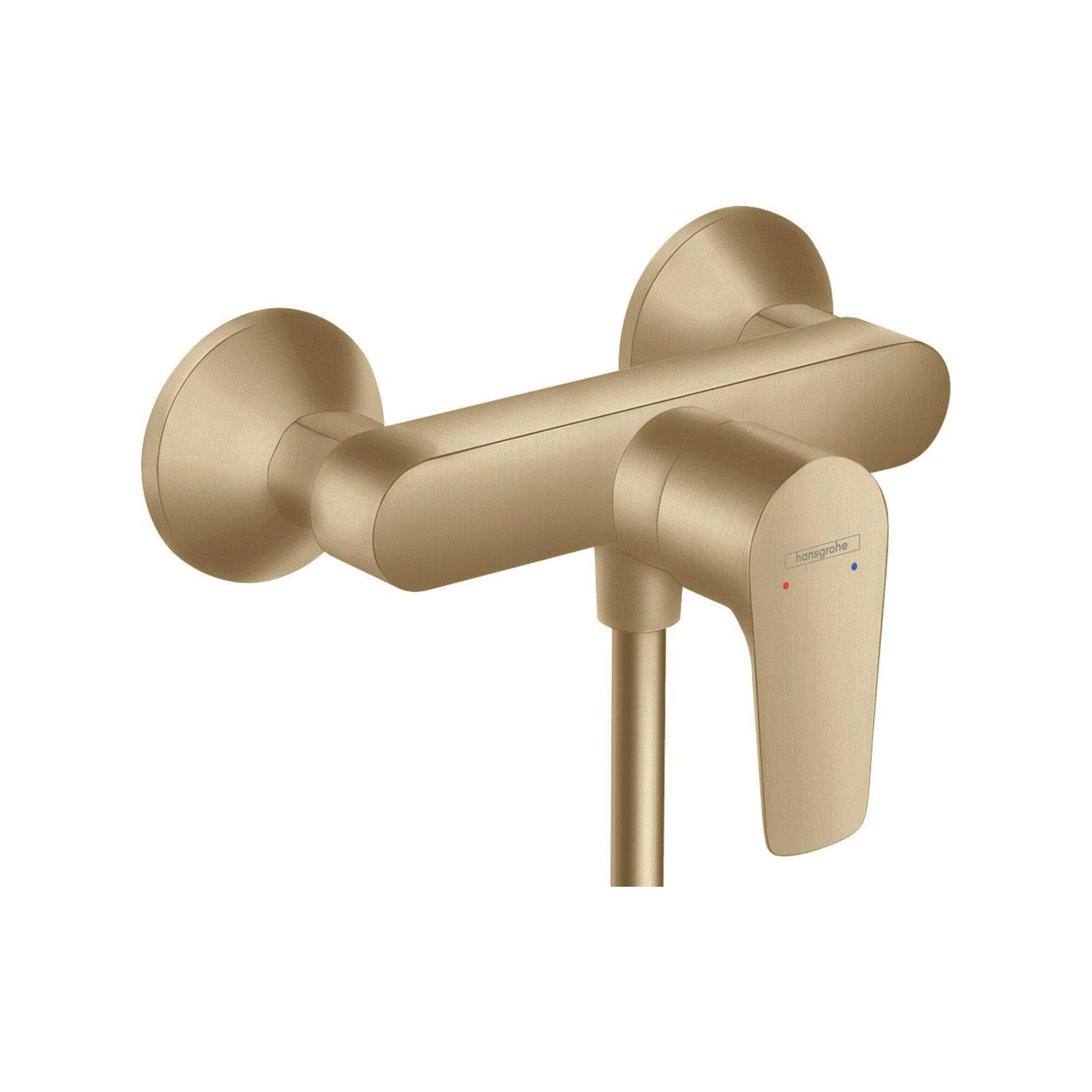hansgrohe Talis E Brause-Einhebelmischer Aufputz brushed bronze