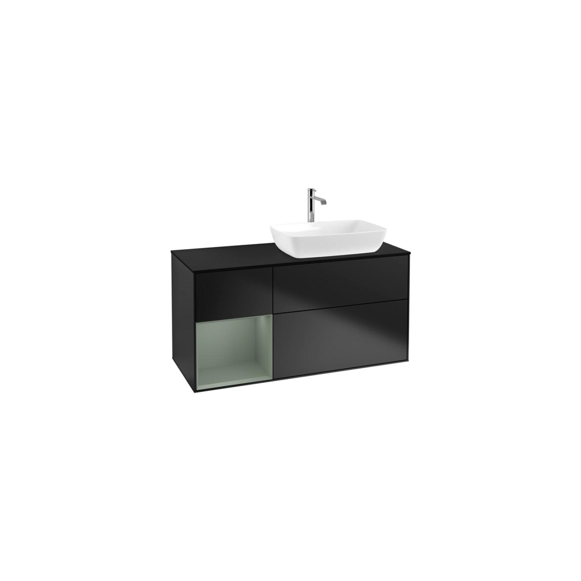 Villeroy und Boch Finion Waschtischunterschrank 120cm Schwarz Matt