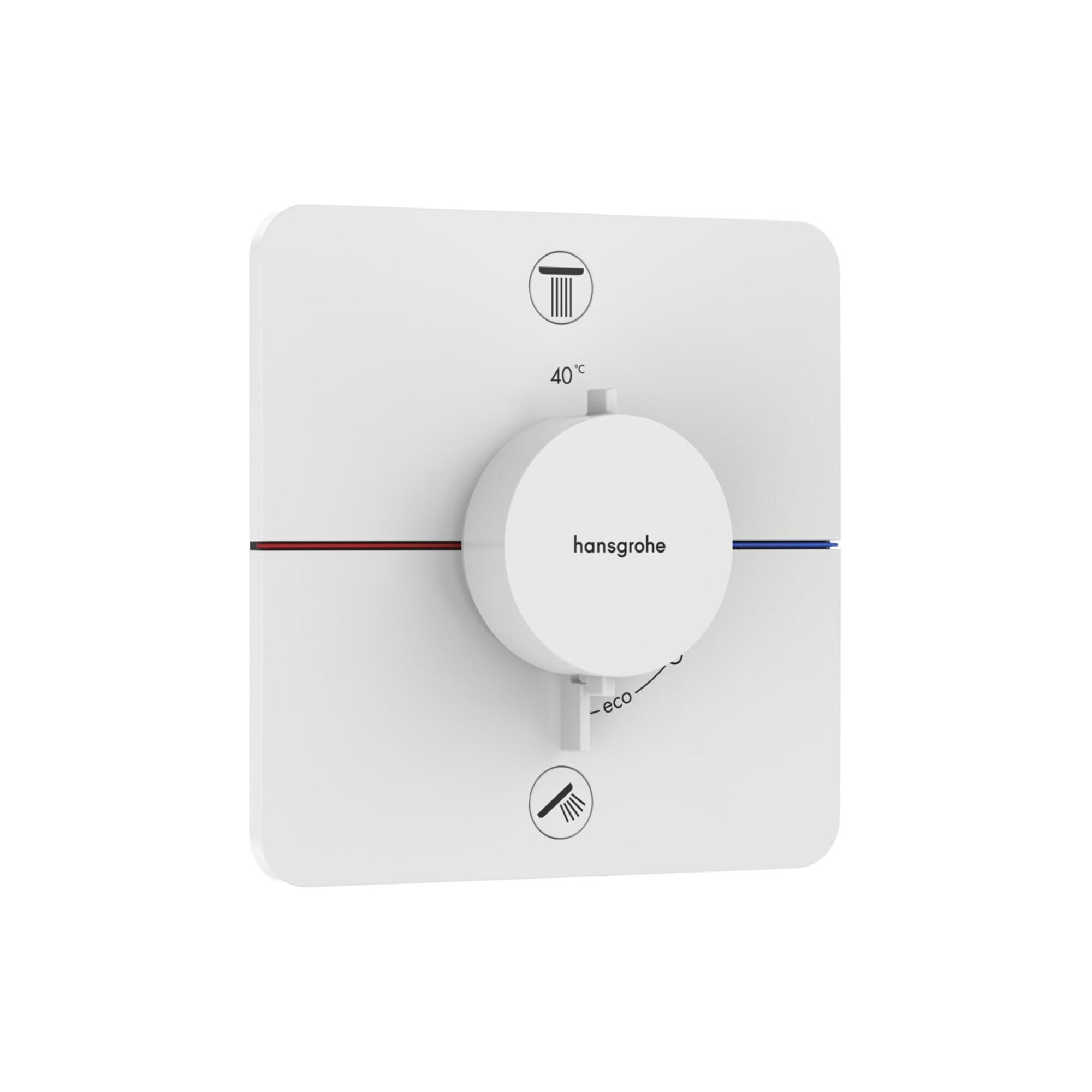 hansgrohe ShowerSelect Comfort Q Thermostat 15586700 UP für 2 Verbraucher mit Sicherungskombination EN 1717