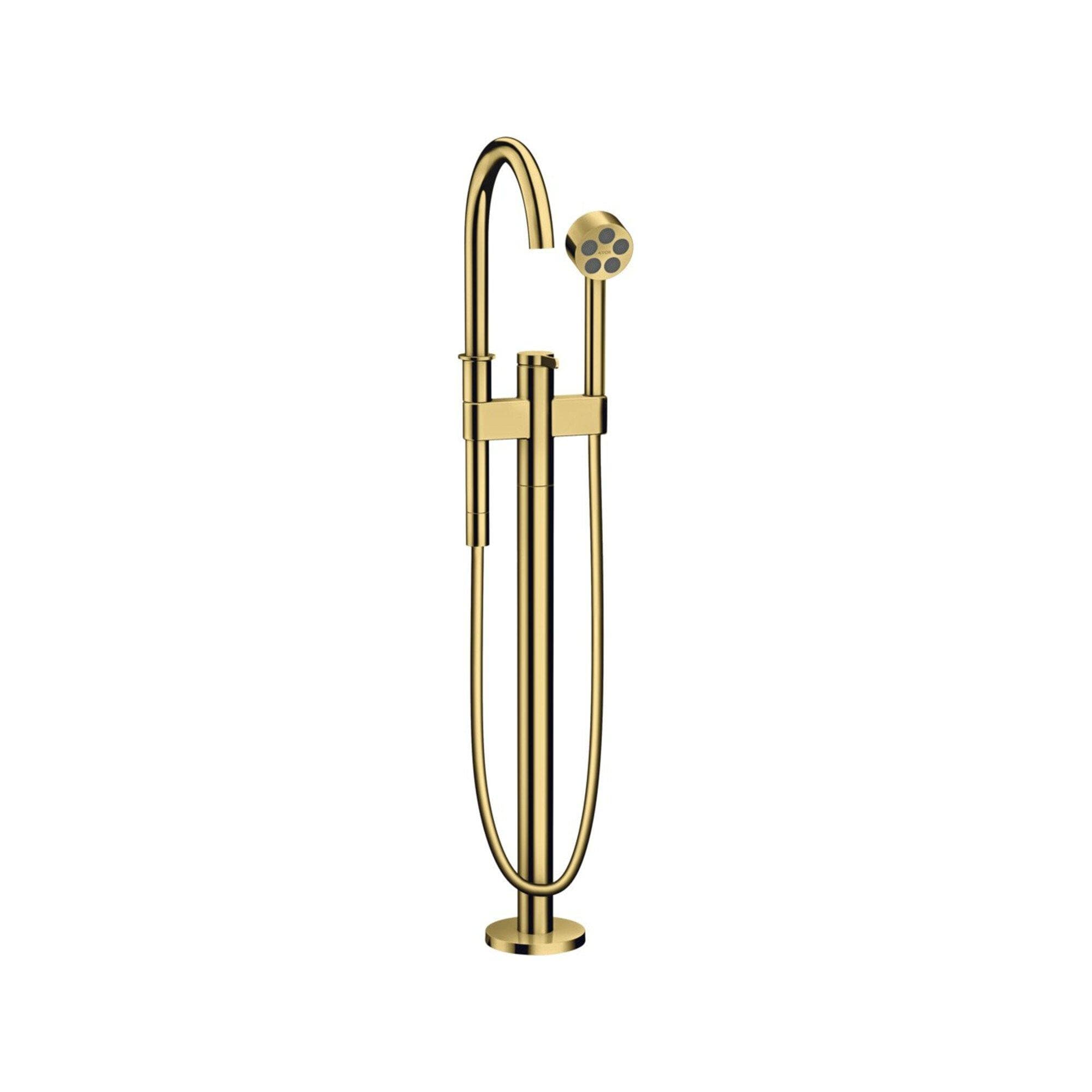 hansgrohe Axor One Wannenarmatur 48440990 Bodenarmatur Polished Gold Optic