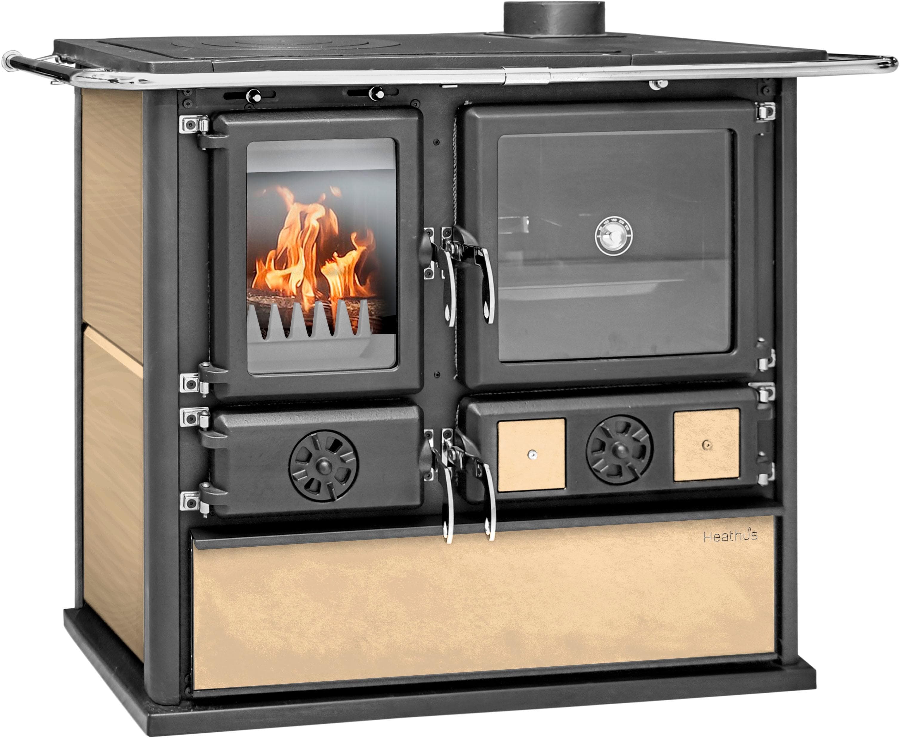 Heathus Küchenofen Cook Premium Beige Festbrennstoffherd
